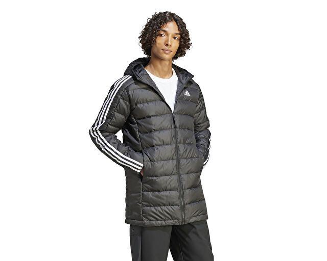 Adidas Ess 3S L D H Pa Erkek Günlük Mont HZ8522 Siyah görsel 3