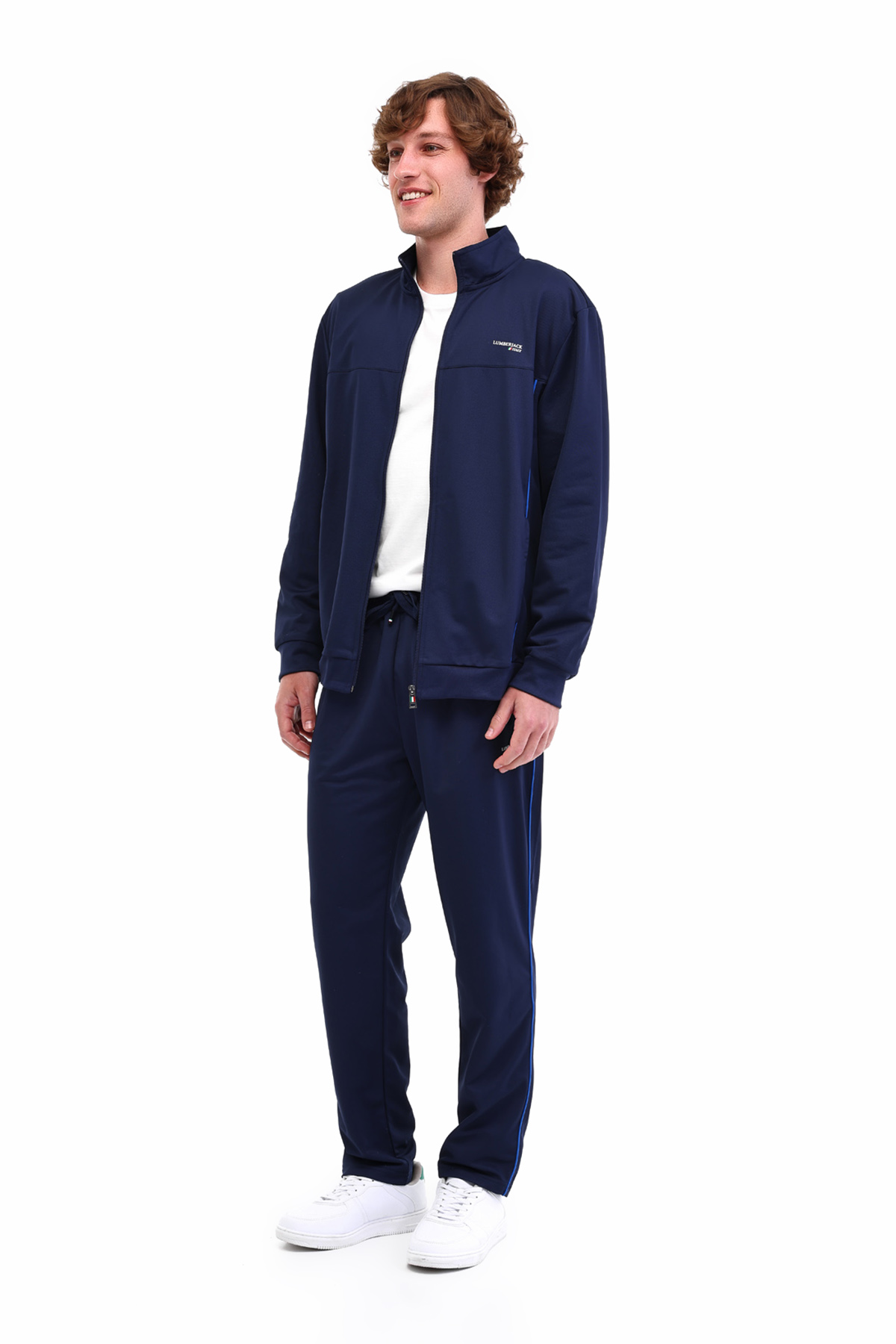 Lumberjack ML FALL 18ITL705 5PR Lacivert Erkek Fermuarlı Sweatshirt Hırka görsel 3