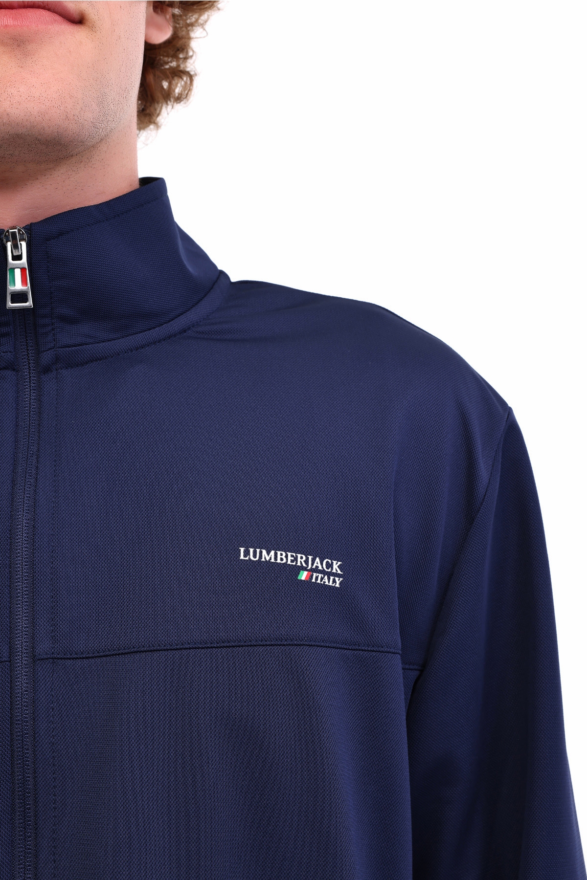 Lumberjack ML FALL 18ITL705 5PR Lacivert Erkek Fermuarlı Sweatshirt Hırka görsel 4