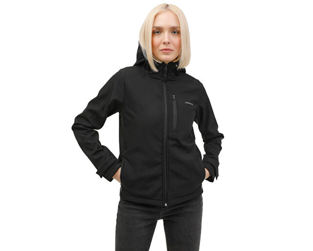 Lumberjack W-Ct2000 Tessa Softshell 2Pr Kadın Günlük Mont 101167541 Siyah görsel 3