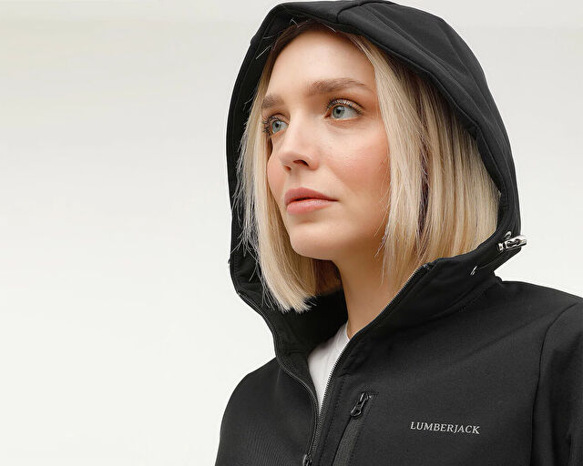 Lumberjack W-Ct2000 Tessa Softshell 2Pr Kadın Günlük Mont 101167541 Siyah görsel 7