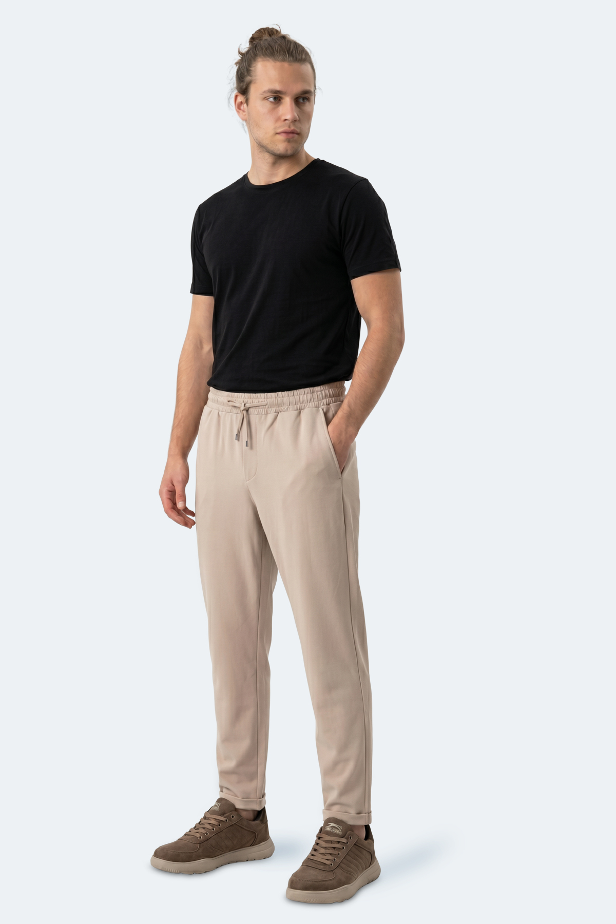 SLAZENGER ESPINO Erkek Cepli Bej Eşofman Altı görsel 2