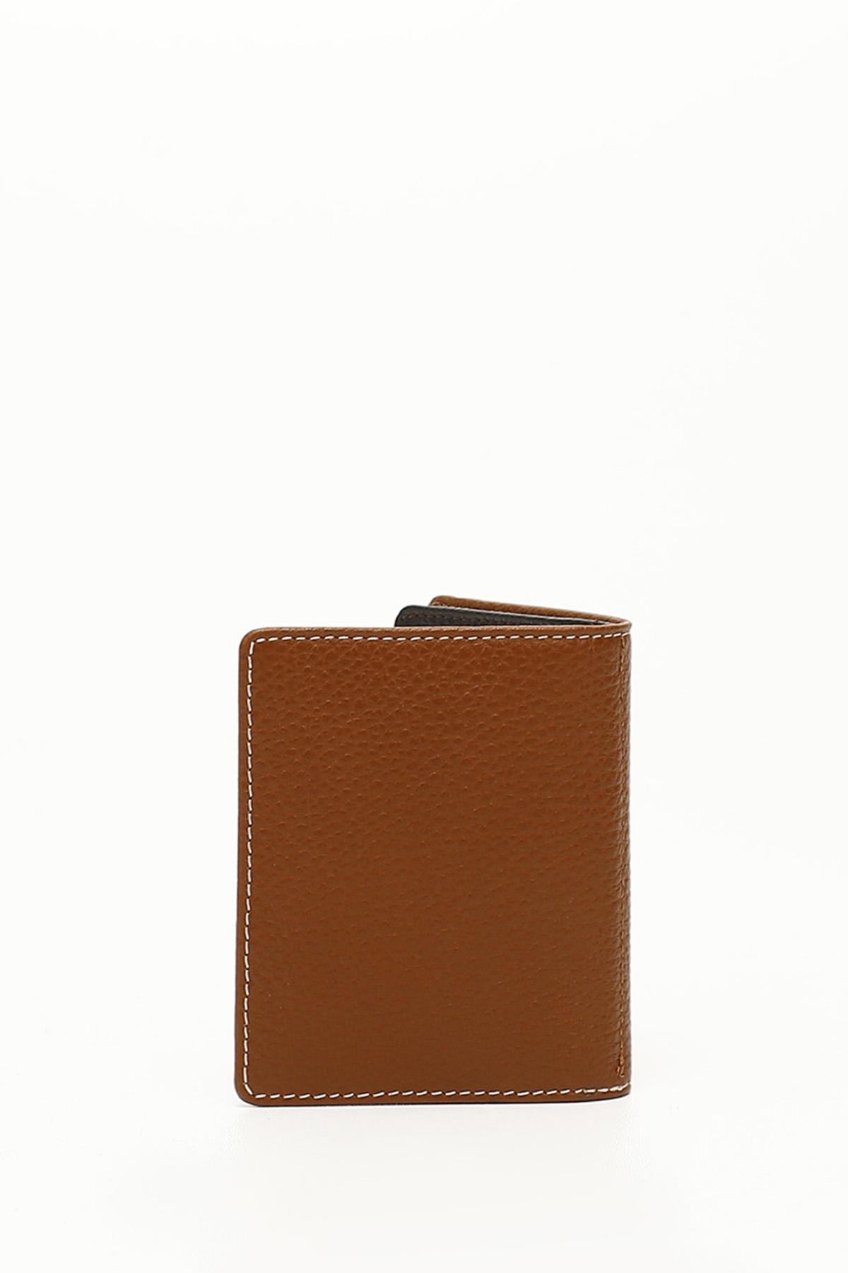 GÖNDERİ(R) TABA KAHVE MEL. Hakiki Deri Unisex Kartlık 06499 görsel 3