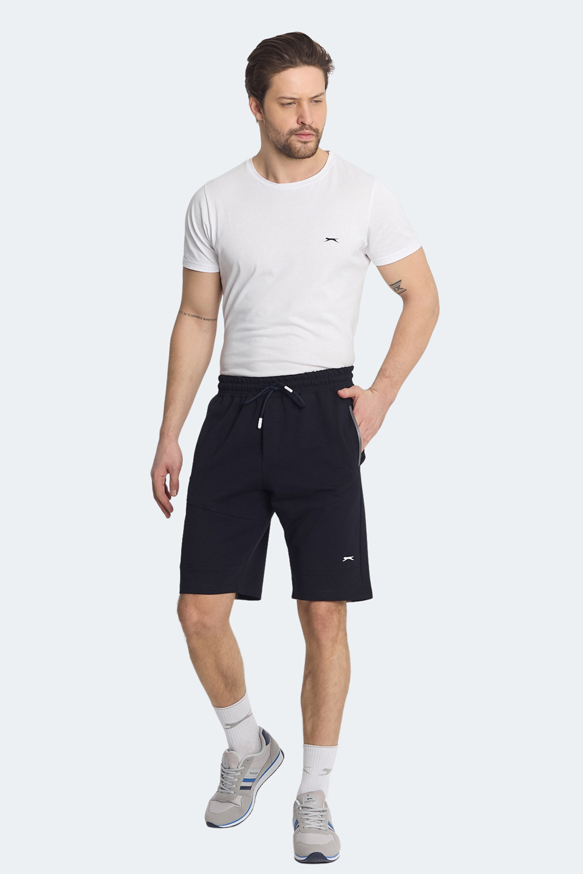 SLAZENGER NASIM Erkek Cepli Lacivert Şort görsel 7