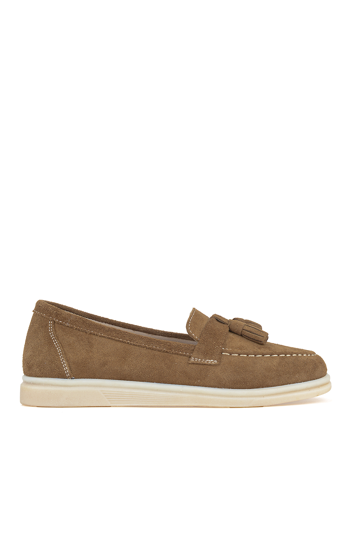 Ziya Ayakkabı Kadın Hakiki Deri Loafer Ayakkabı 161359Z402 Caramel