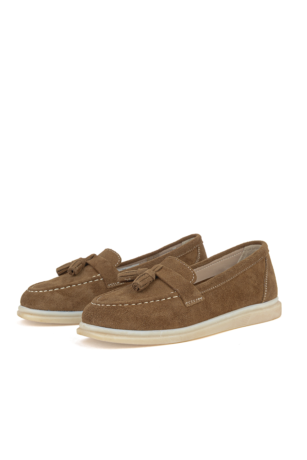 Ziya Ayakkabı Kadın Hakiki Deri Loafer Ayakkabı 161359Z402 Caramel görsel 5