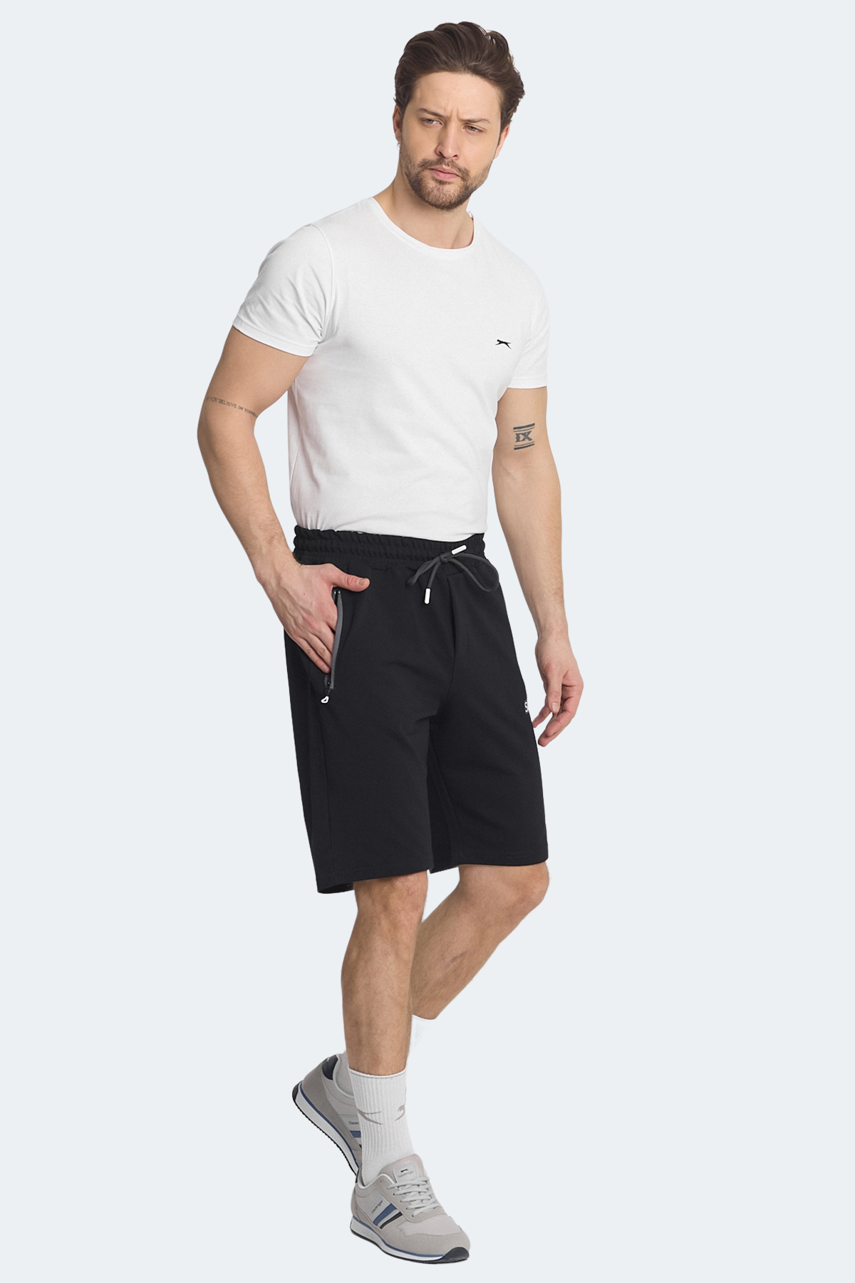 SLAZENGER NAGI Erkek Cepli Lacivert Şort görsel 6