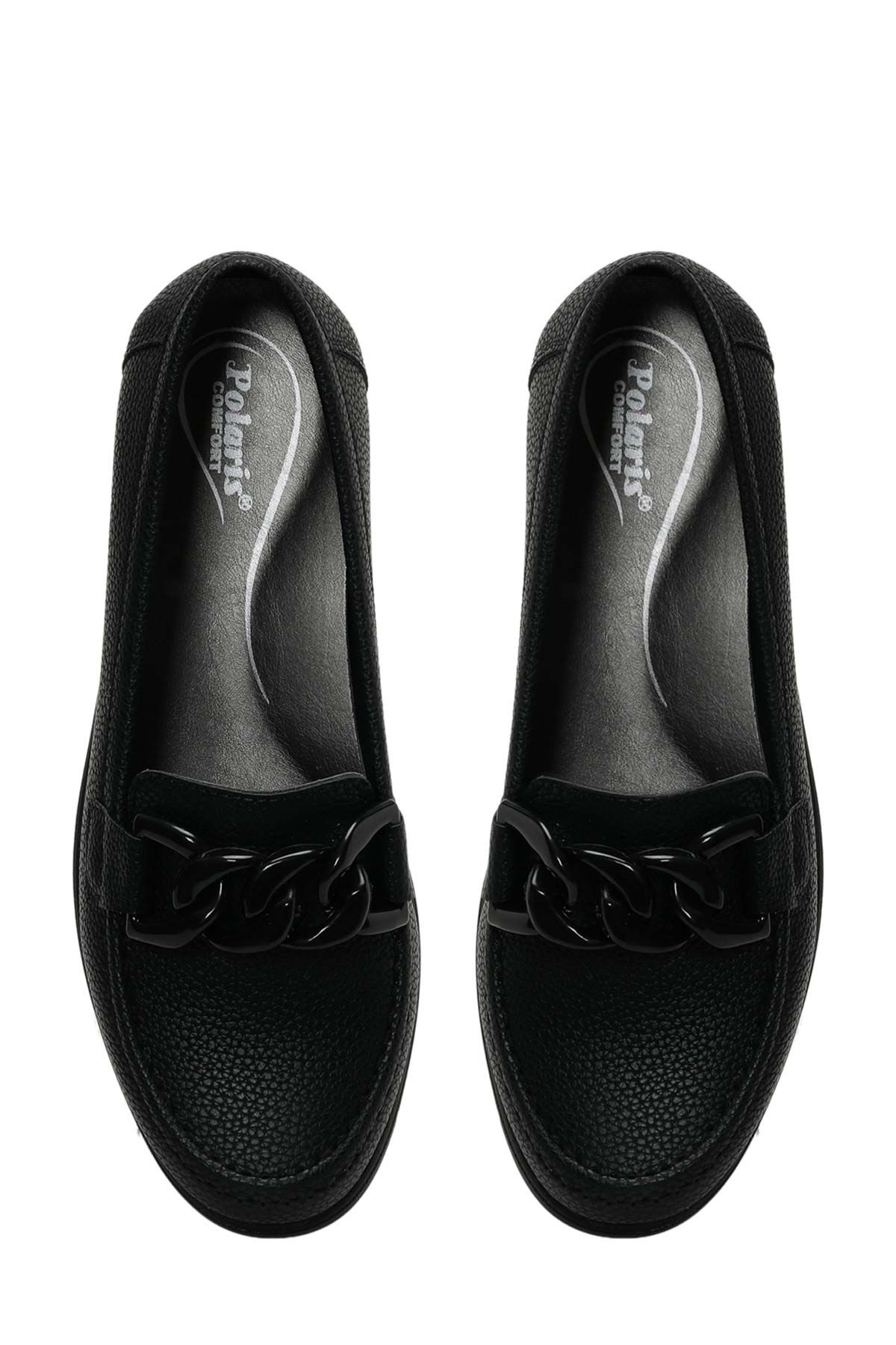 Polaris 166552.Z Siyah Kadın Loafer görsel 4