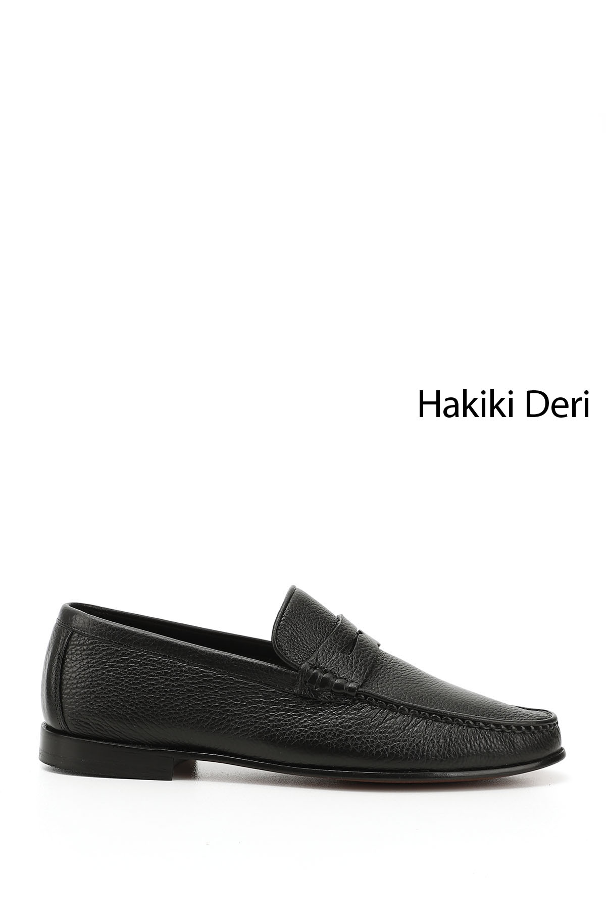GÖNDERİ(R) Erkek ZÜMRÜT-SİYAH Kösele Taban Hakiki Deri Loafer Ayakkabı
