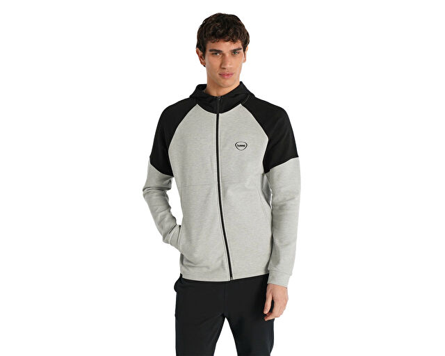 Hummel Inter Zip Hoodie Erkek Günlük Ceket 921257-2393 Gri