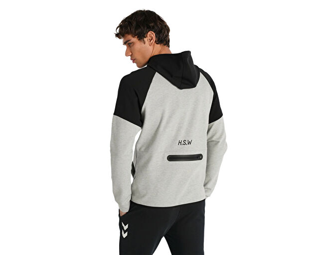 Hummel Inter Zip Hoodie Erkek Günlük Ceket 921257-2393 Gri görsel 2