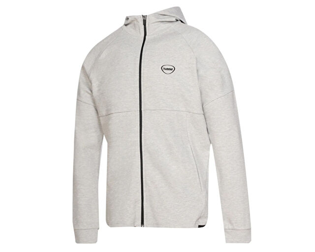 Hummel Inter Zip Hoodie Erkek Günlük Fermuarlı Sweatshirt 921257-2006 Gri görsel 5