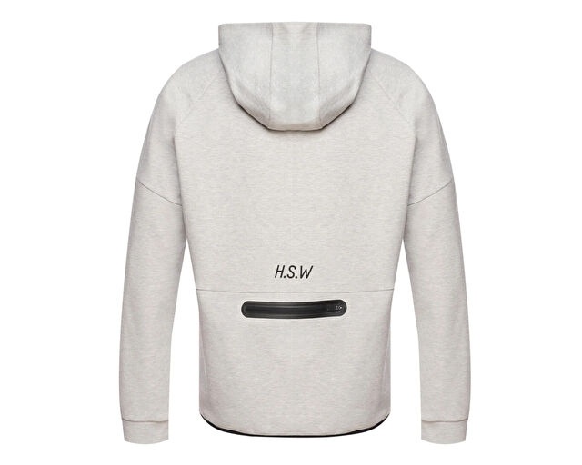 Hummel Inter Zip Hoodie Erkek Günlük Fermuarlı Sweatshirt 921257-2006 Gri görsel 6