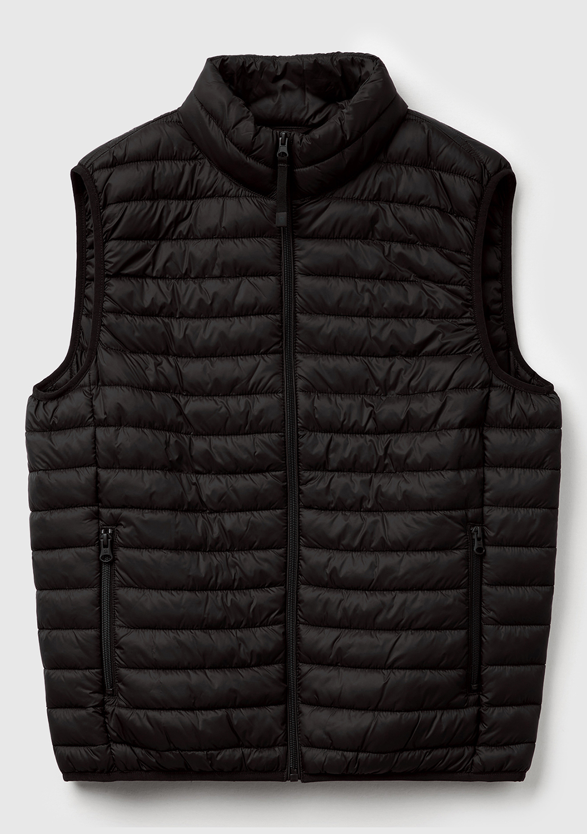 United Colors Of Benetton Erkek Siyah Polyester Dolgulu Regular Fit Yelek görsel 2