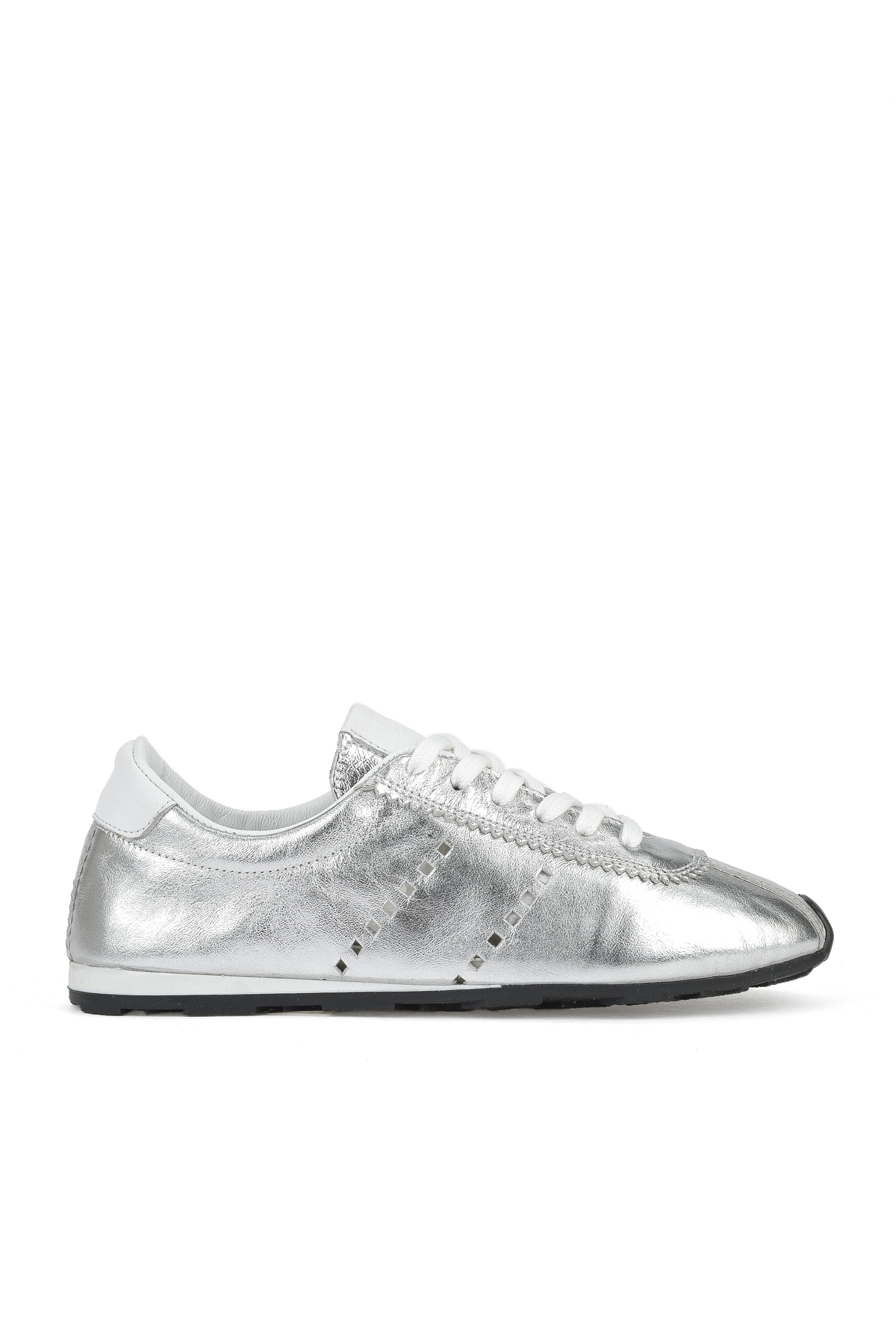Ziya Ayakkabı Kadın Hakiki Deri Sneaker 1511035Z6300 Gümüş
