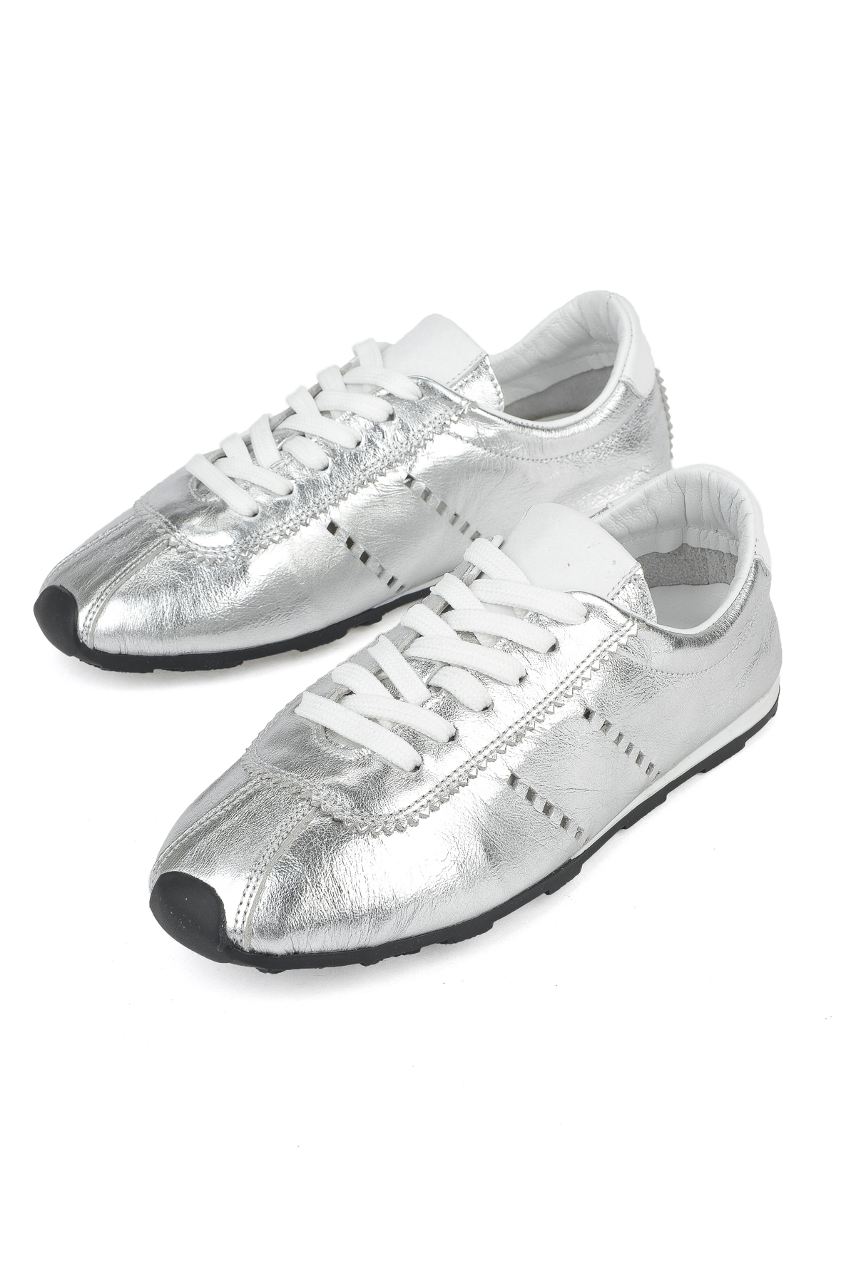 Ziya Ayakkabı Kadın Hakiki Deri Sneaker 1511035Z6300 Gümüş görsel 5