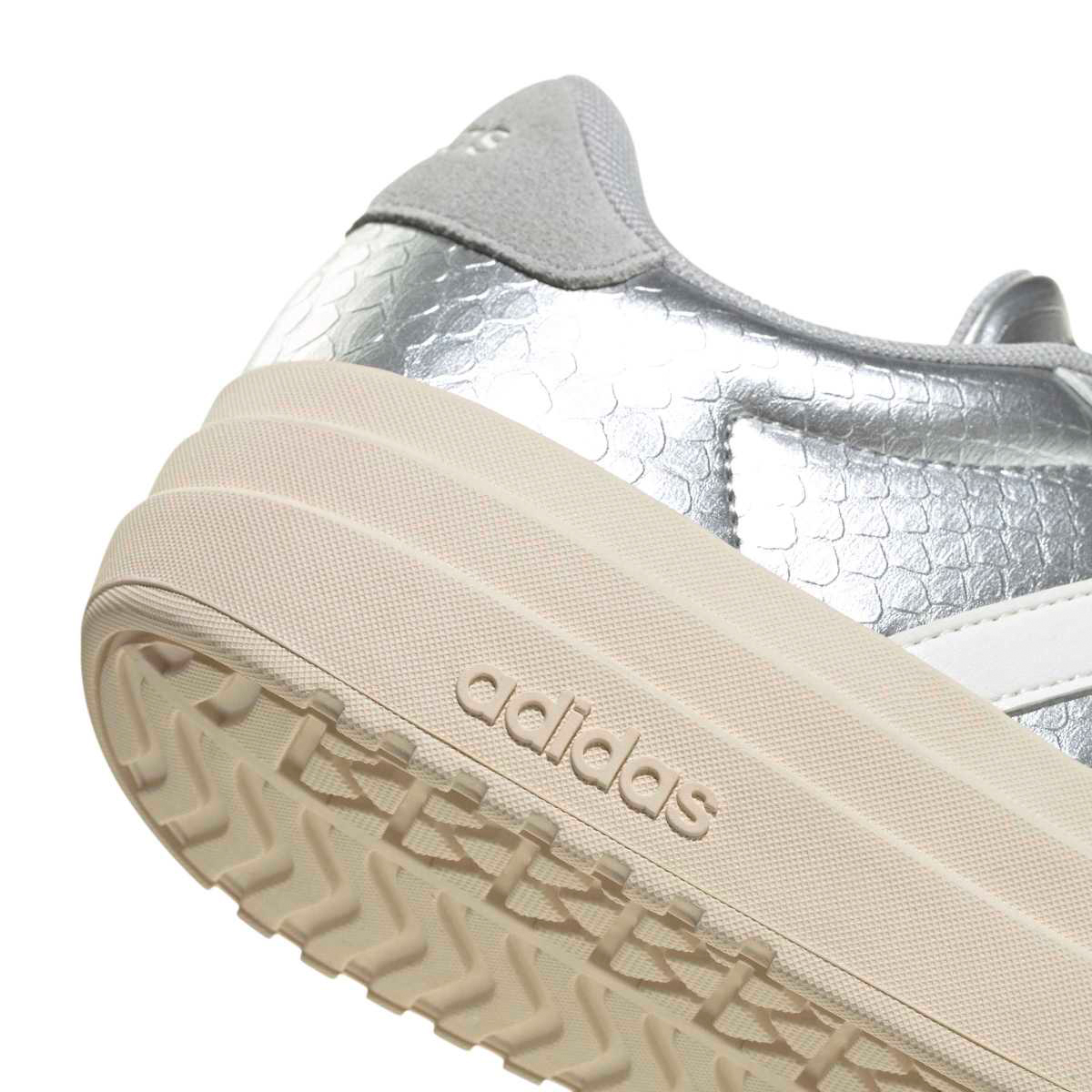 Adidas VL Court Bold Kadın Gümüş Sneaker görsel 5