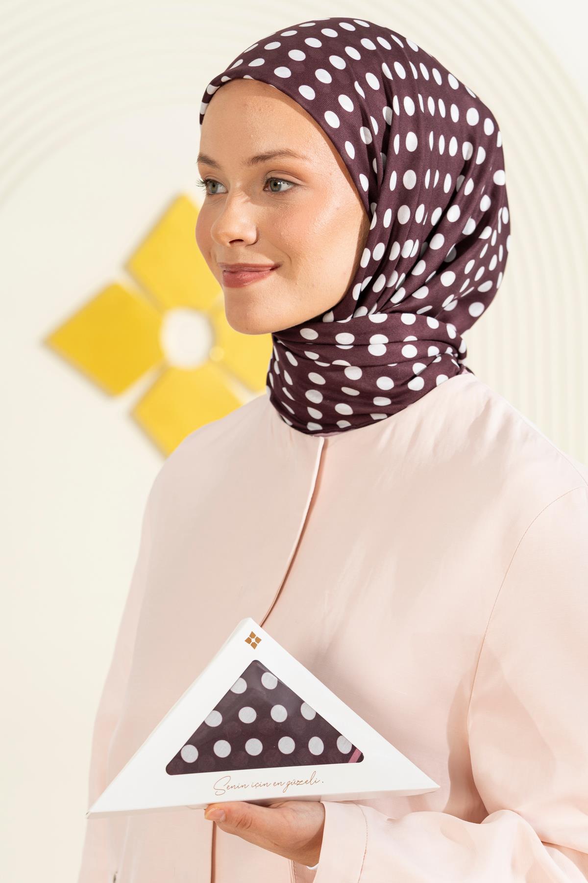 Jawel Puantiye Desen Soft Eşarp