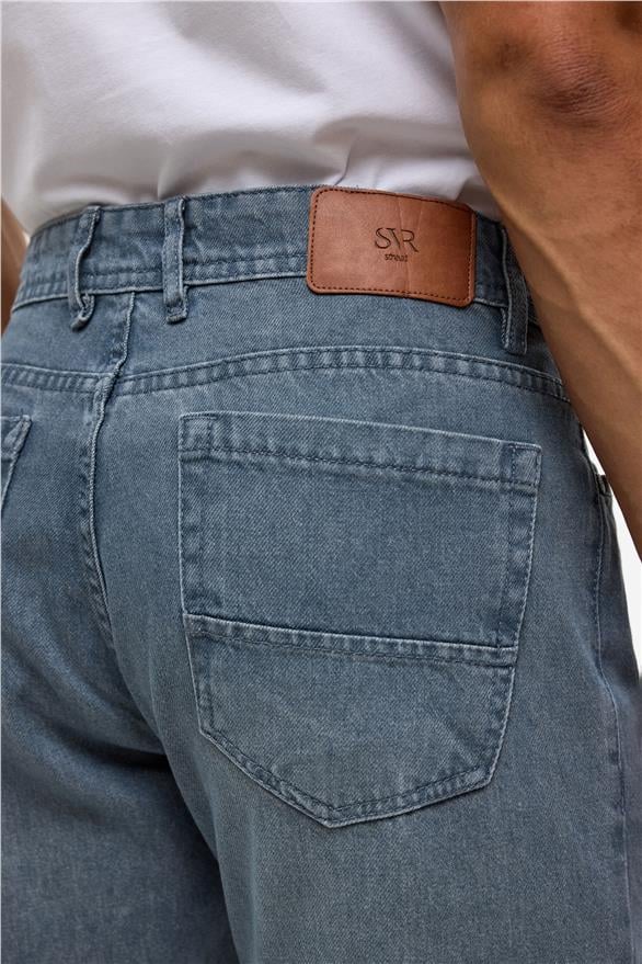 Süvari Gri Slim Denim Jean Pantolon görsel 6
