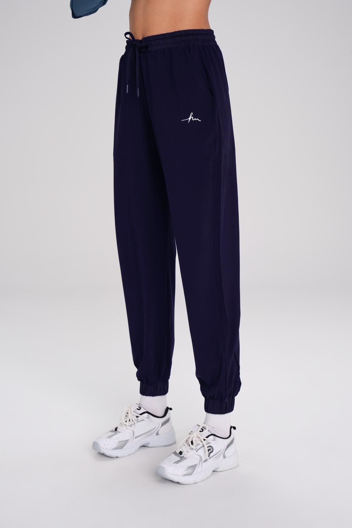 Haşema Active Lastikli Paça Lacivert Jogger Spor Pantolonu Eşofman Altı Act-1 görsel 2