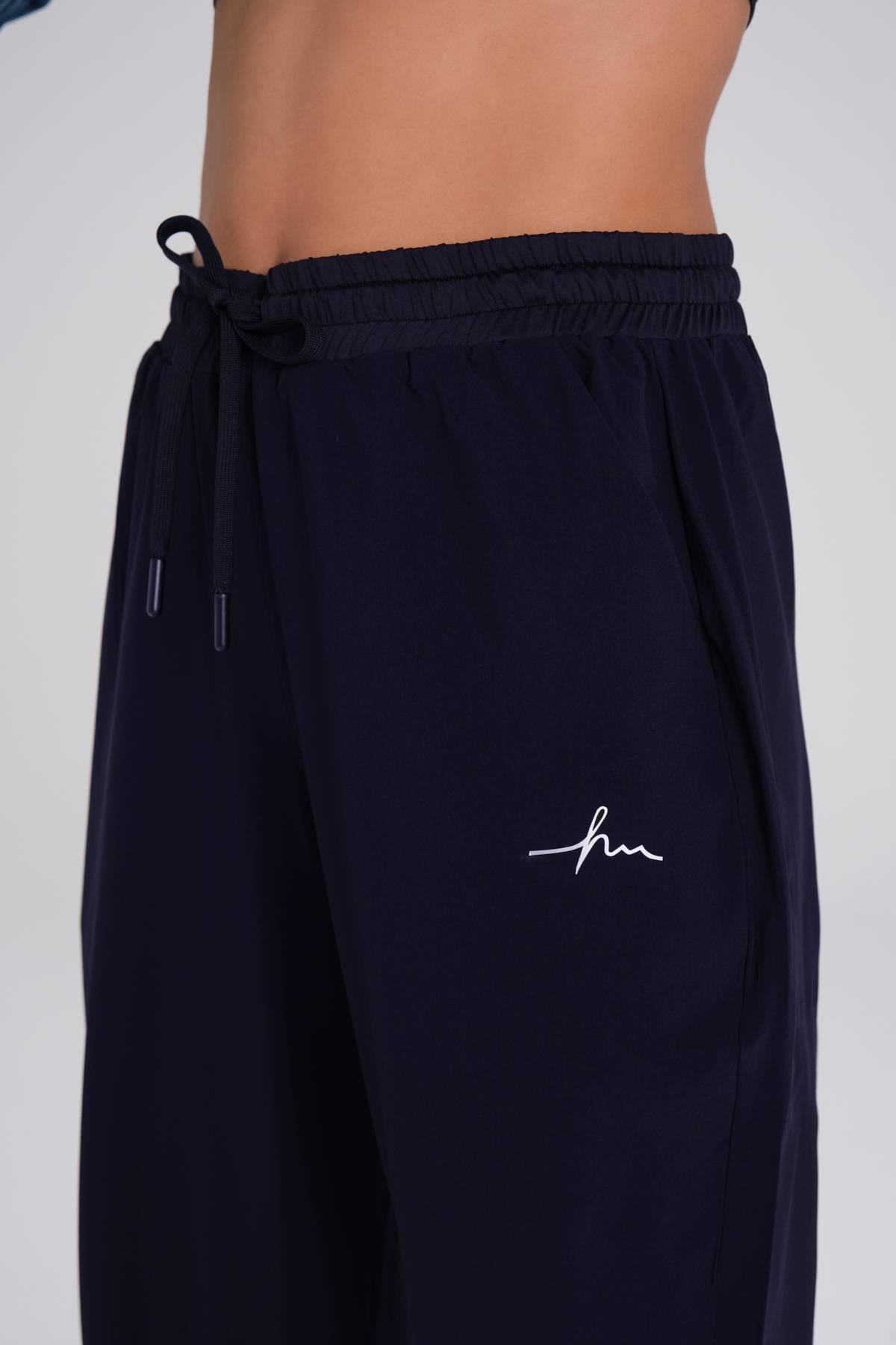 Haşema Active Lastikli Paça Lacivert Jogger Spor Pantolonu Eşofman Altı Act-1 görsel 3