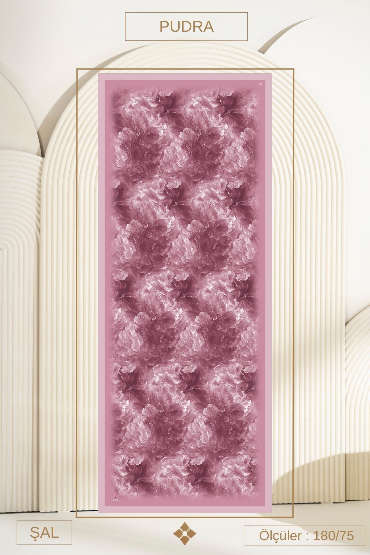 Jawel Desenli Kırışık Dokulu Bloom Soft Şal görsel 2