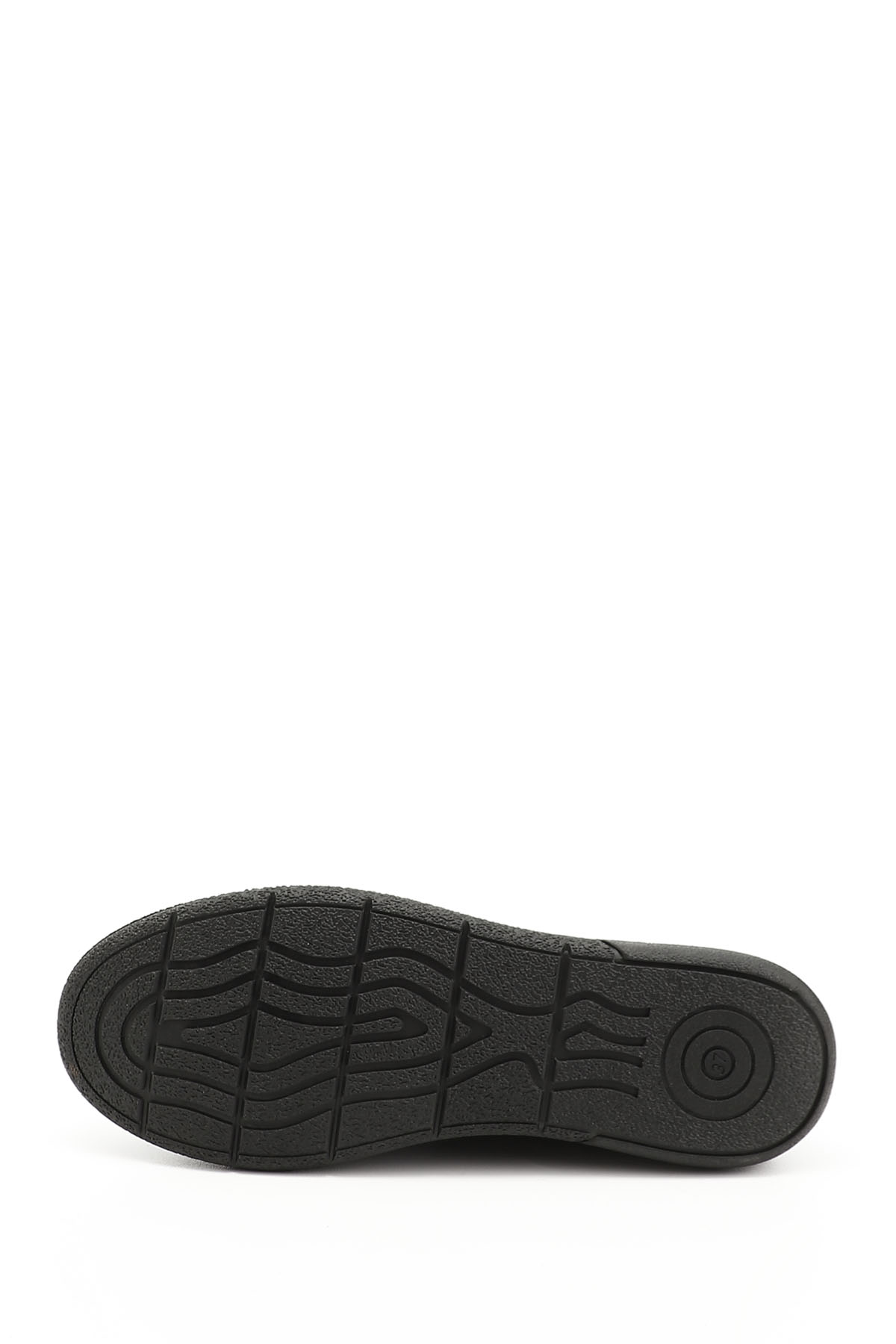 GÖNDERİ(R) Kadın ZÜMRÜT-SİYAH Tokalı Rok Hakiki Deri Comfort Loafer görsel 4