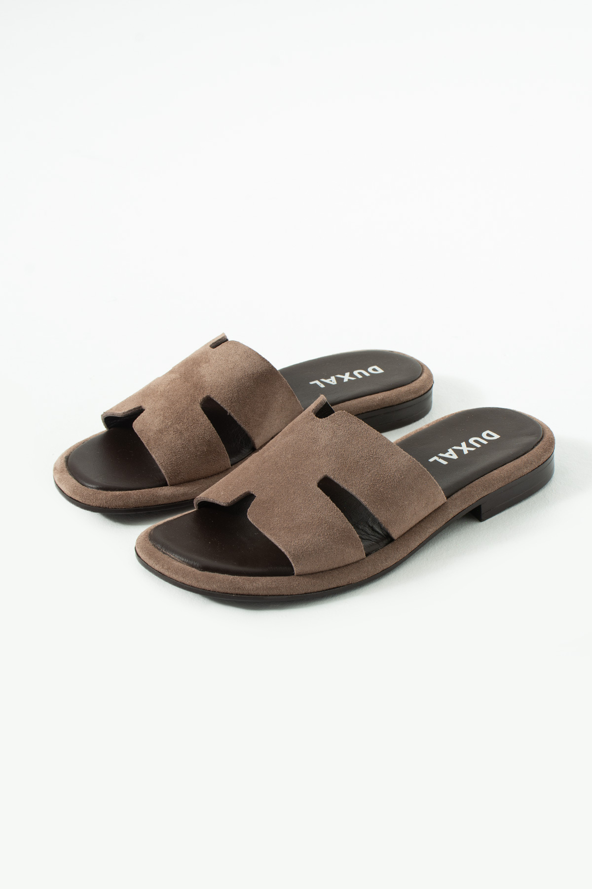 DUXAL SHOES Cordelia Kadın Hakiki Deri H-Bant Terlik - Günlük Cilt Deri Sandalet görsel 4