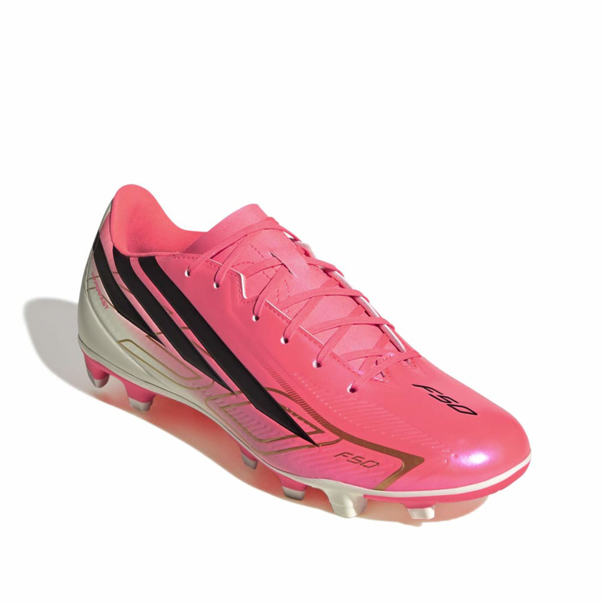 Adidas F50 Hyperfast Club Fg/Mg Erkek Pembe Krampon görsel 5