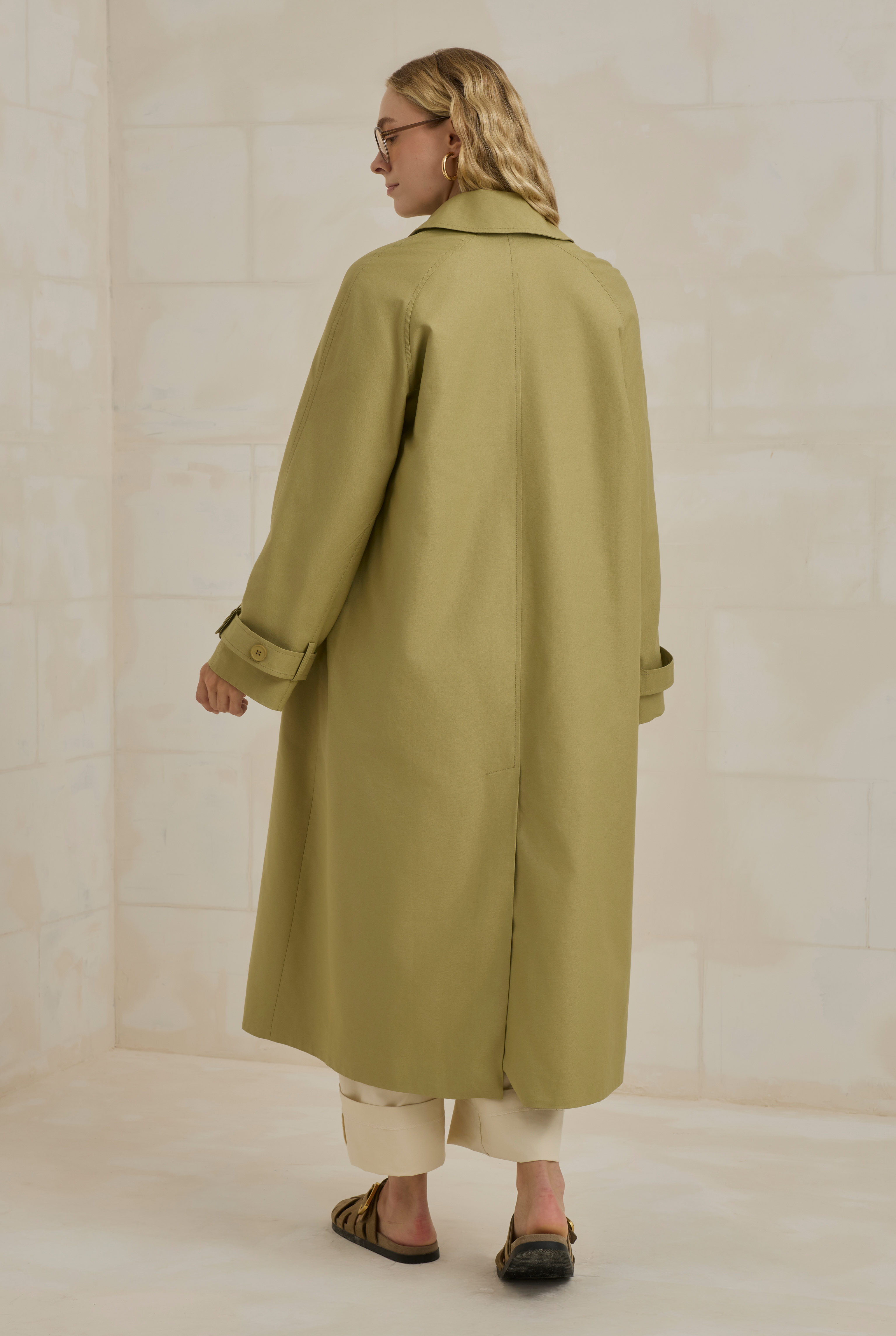 HE-QA Gabardin Trençkot Adaçayı görsel 4