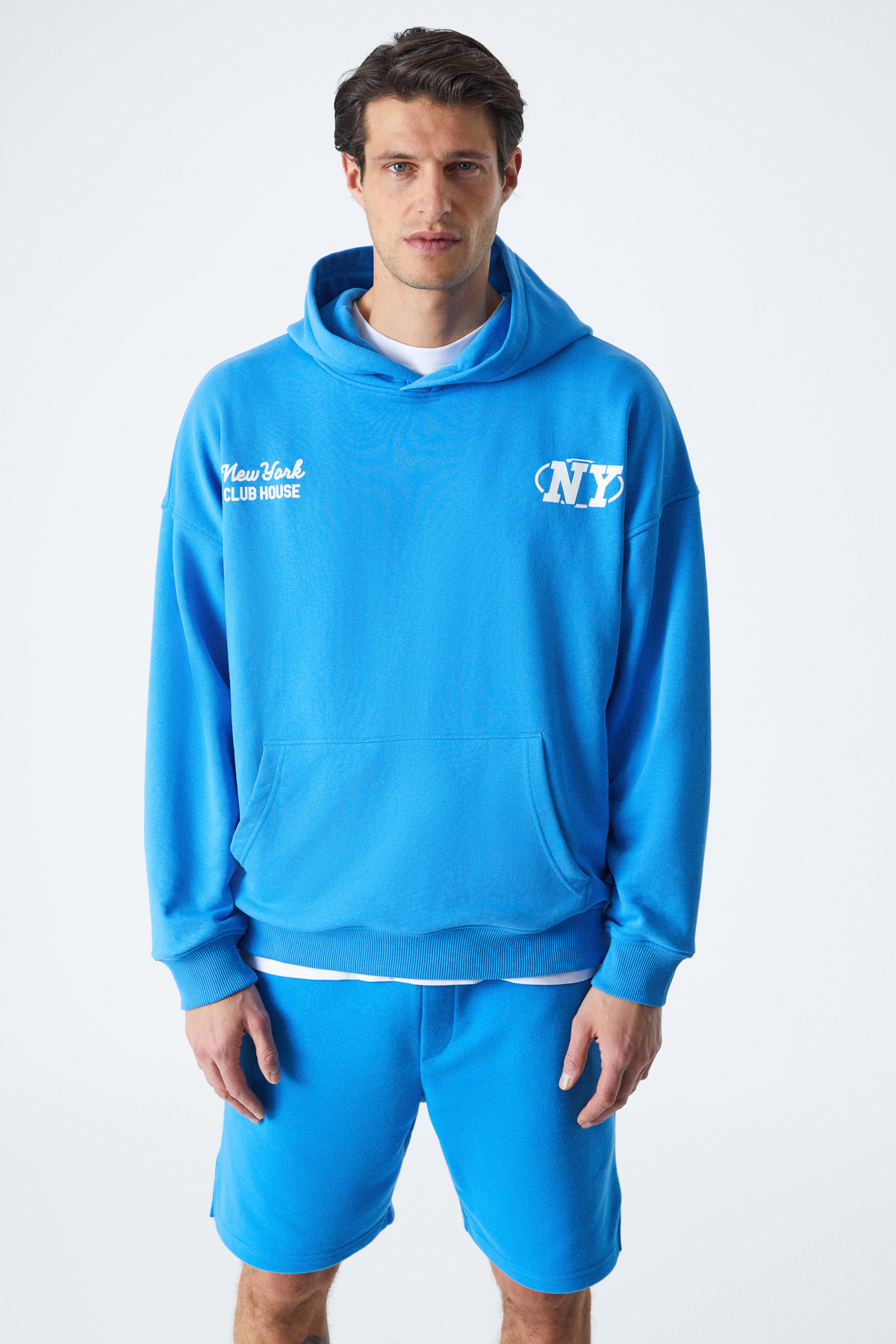 GRIMELANGE AGASSI Erkek Yumuşacık Kumaşlı SAKS Sweatshirt