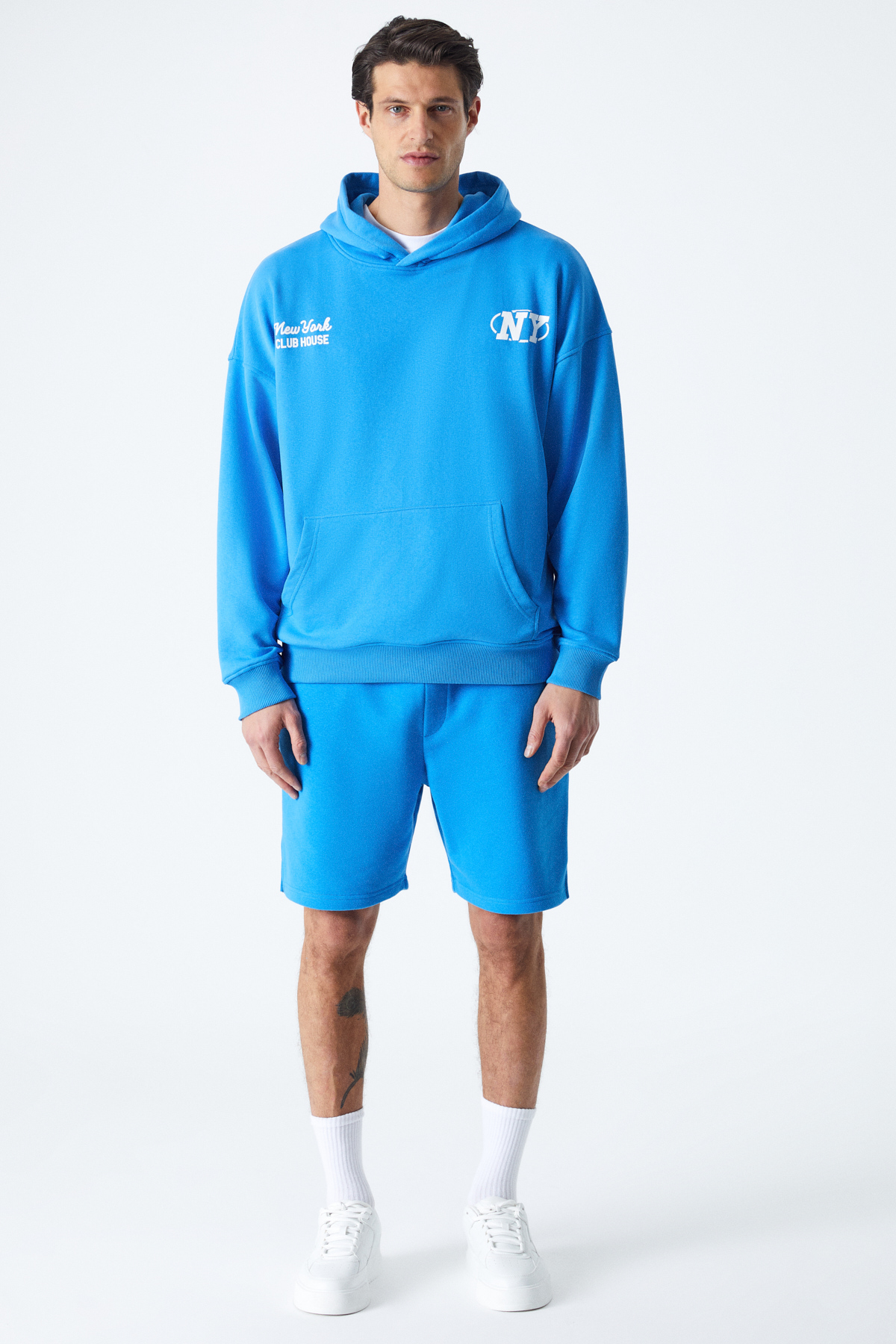 GRIMELANGE AGASSI Erkek Yumuşacık Kumaşlı SAKS Sweatshirt görsel 2