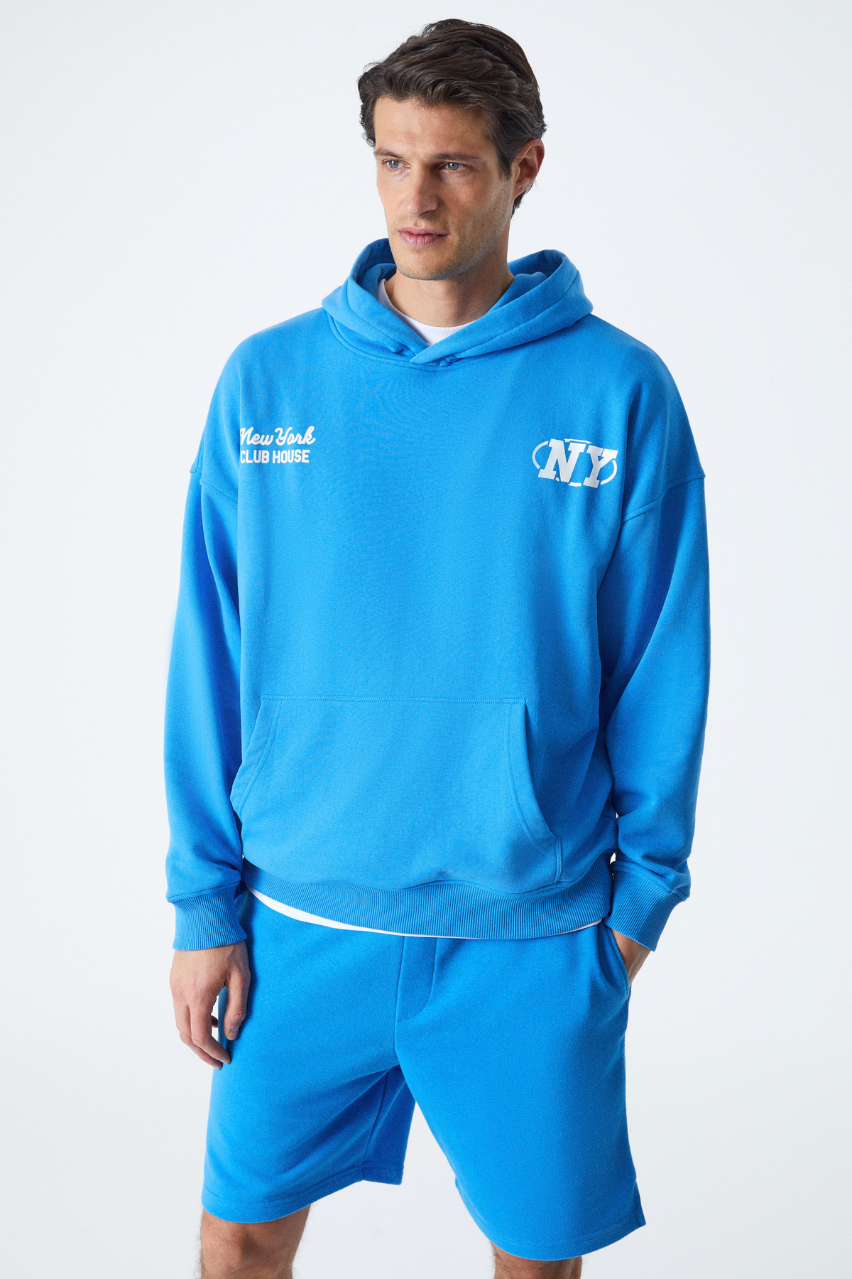 GRIMELANGE AGASSI Erkek Yumuşacık Kumaşlı SAKS Sweatshirt görsel 3