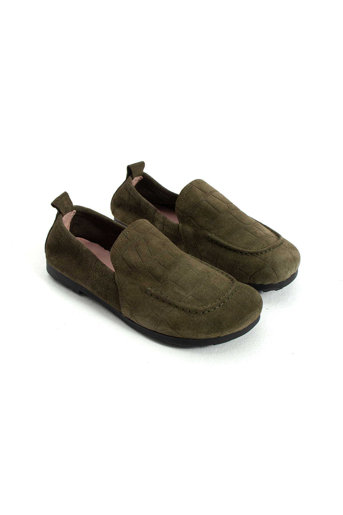 DUXAL SHOES Harrison Lüks Hakiki Süet Deri Desenli Esnek Taban Günlük Rahat Ayakkabı Loafer