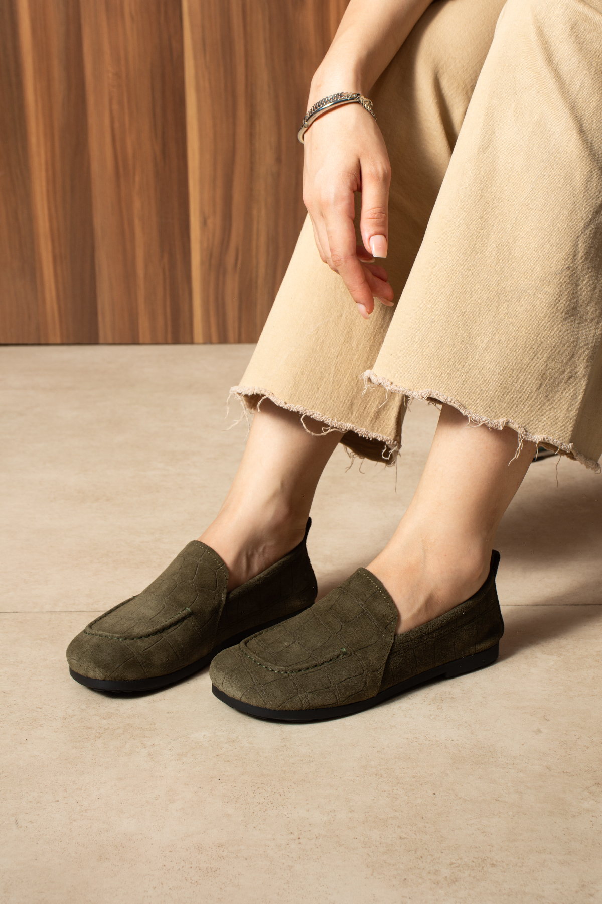 DUXAL SHOES Harrison Lüks Hakiki Süet Deri Desenli Esnek Taban Günlük Rahat Ayakkabı Loafer görsel 5