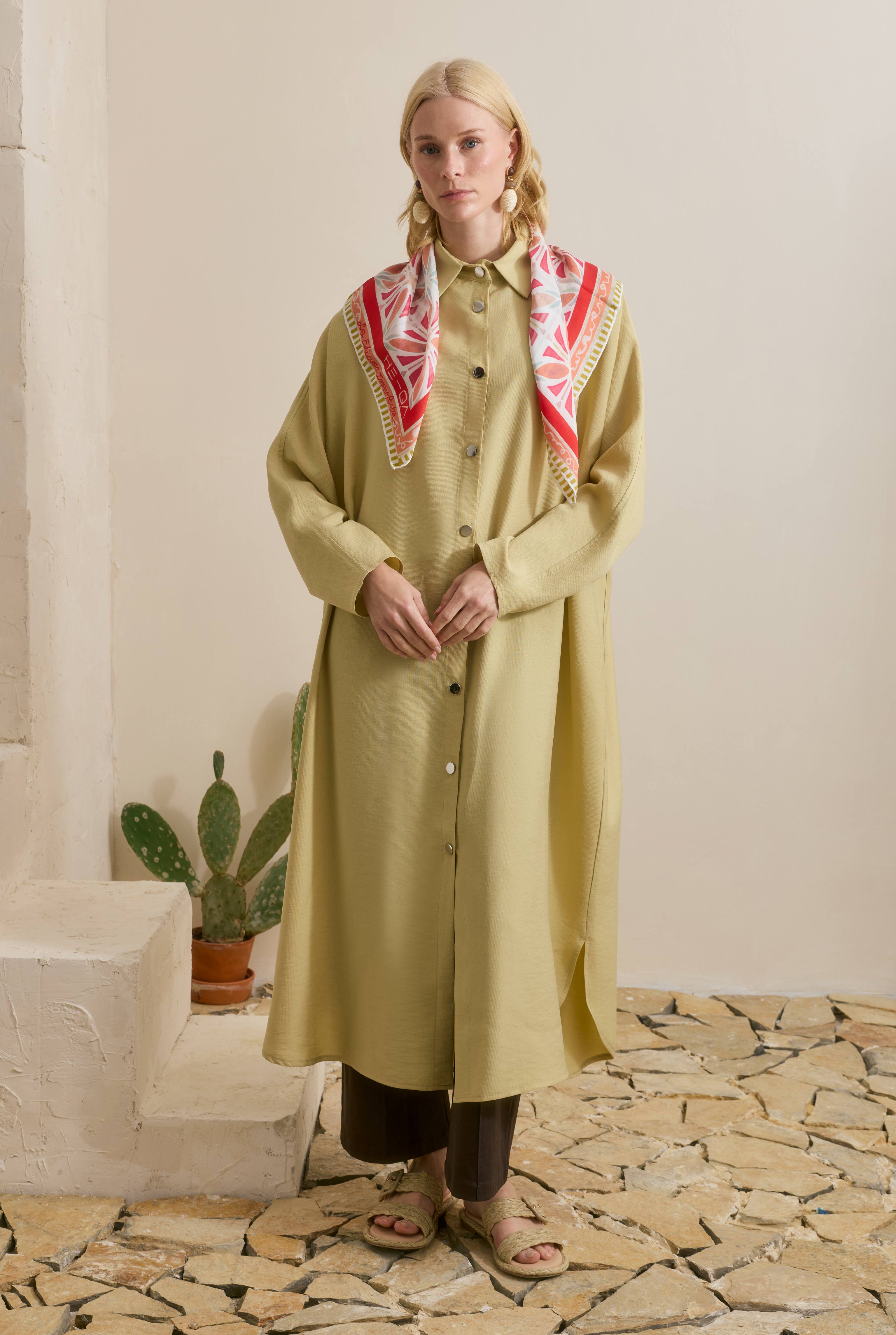 HE-QA Midi Abaya Bal Köpüğü görsel 3