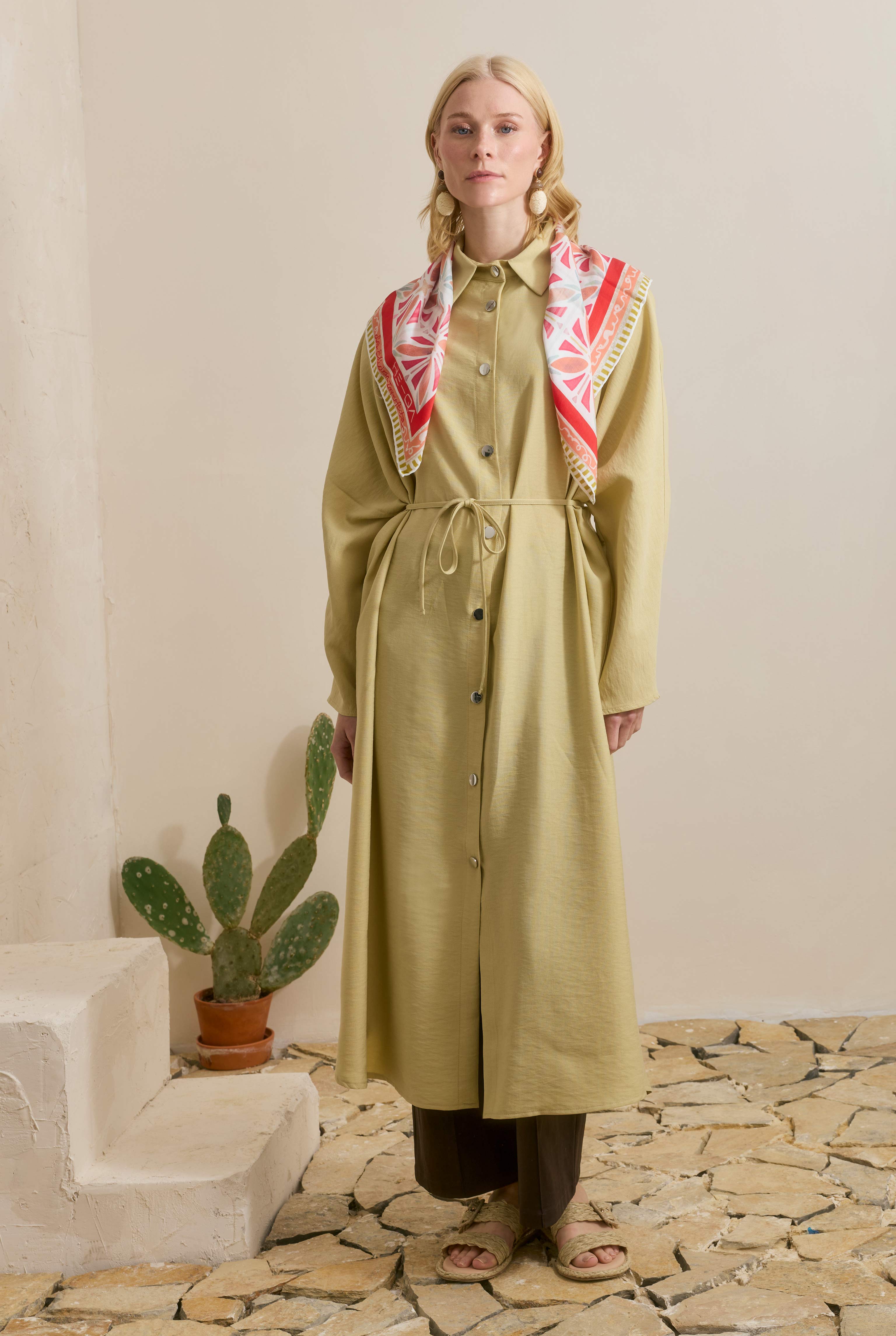 HE-QA Midi Abaya Bal Köpüğü görsel 5