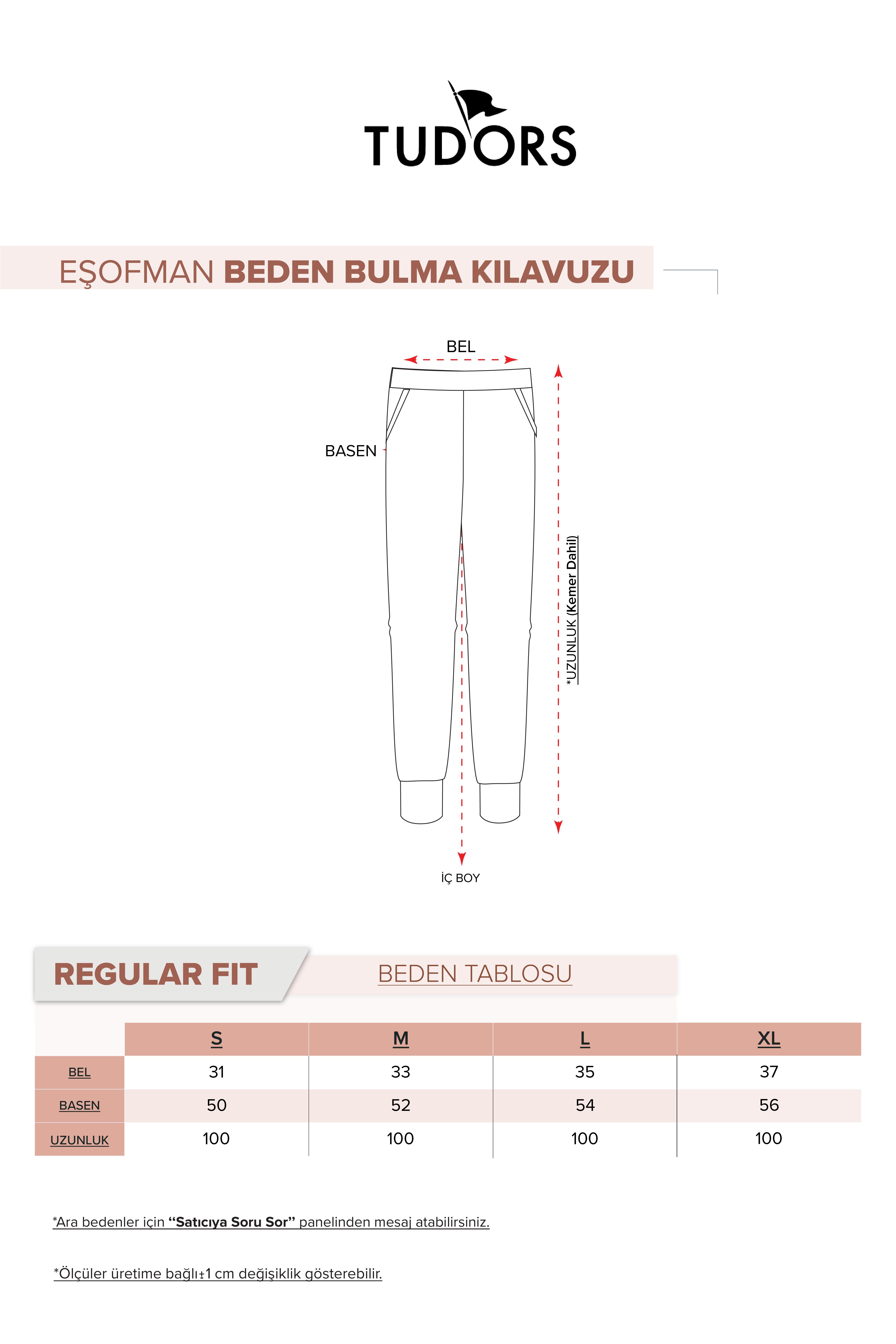 TUDORS Kadın Relax Fit Rahat Kesim Modal Kumaş Beli Bağlamalı Lastikli Jogger Taş Eşofman Altı görsel 8