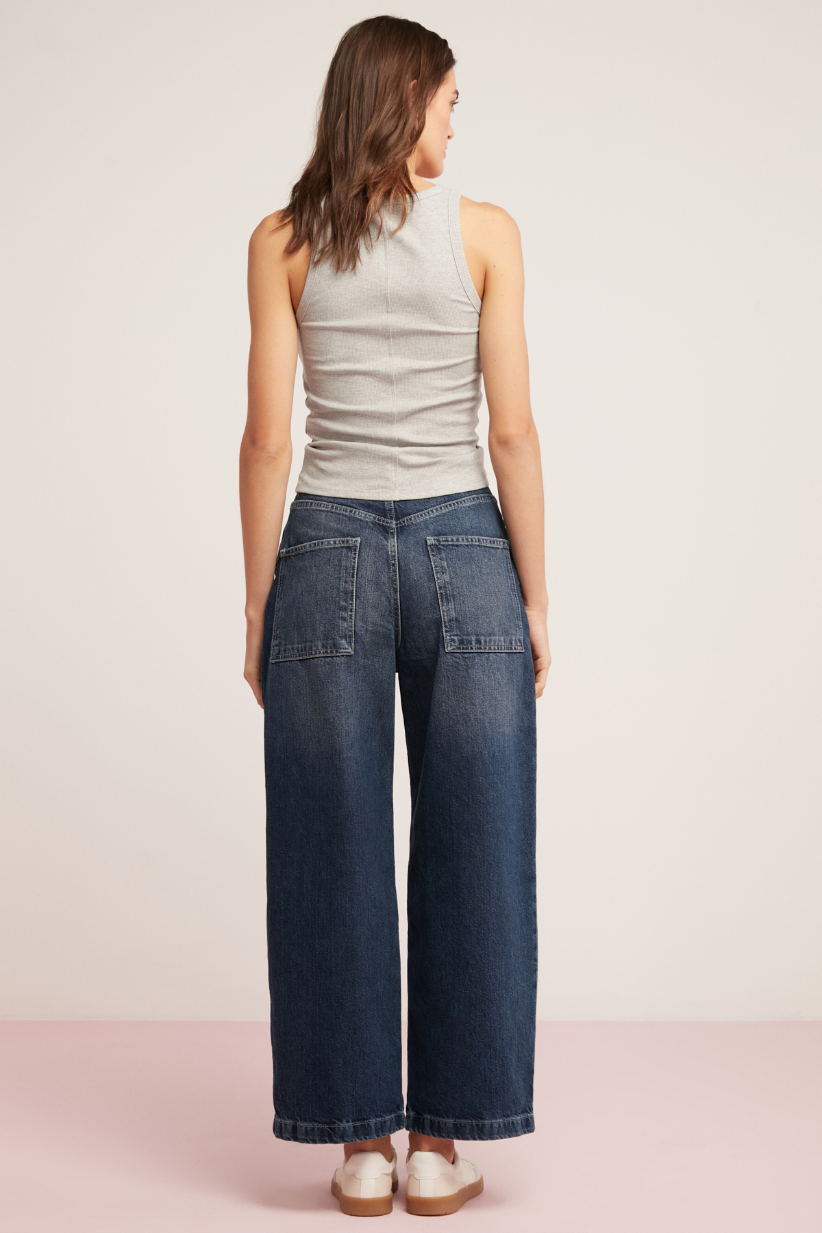 ETHIQUET LILLESOL Kadın Fitilli Görünümlü Slim Fit Vücuda Oturan Havuz Yakalı Pamuklu Basic GRİ Atlet görsel 7