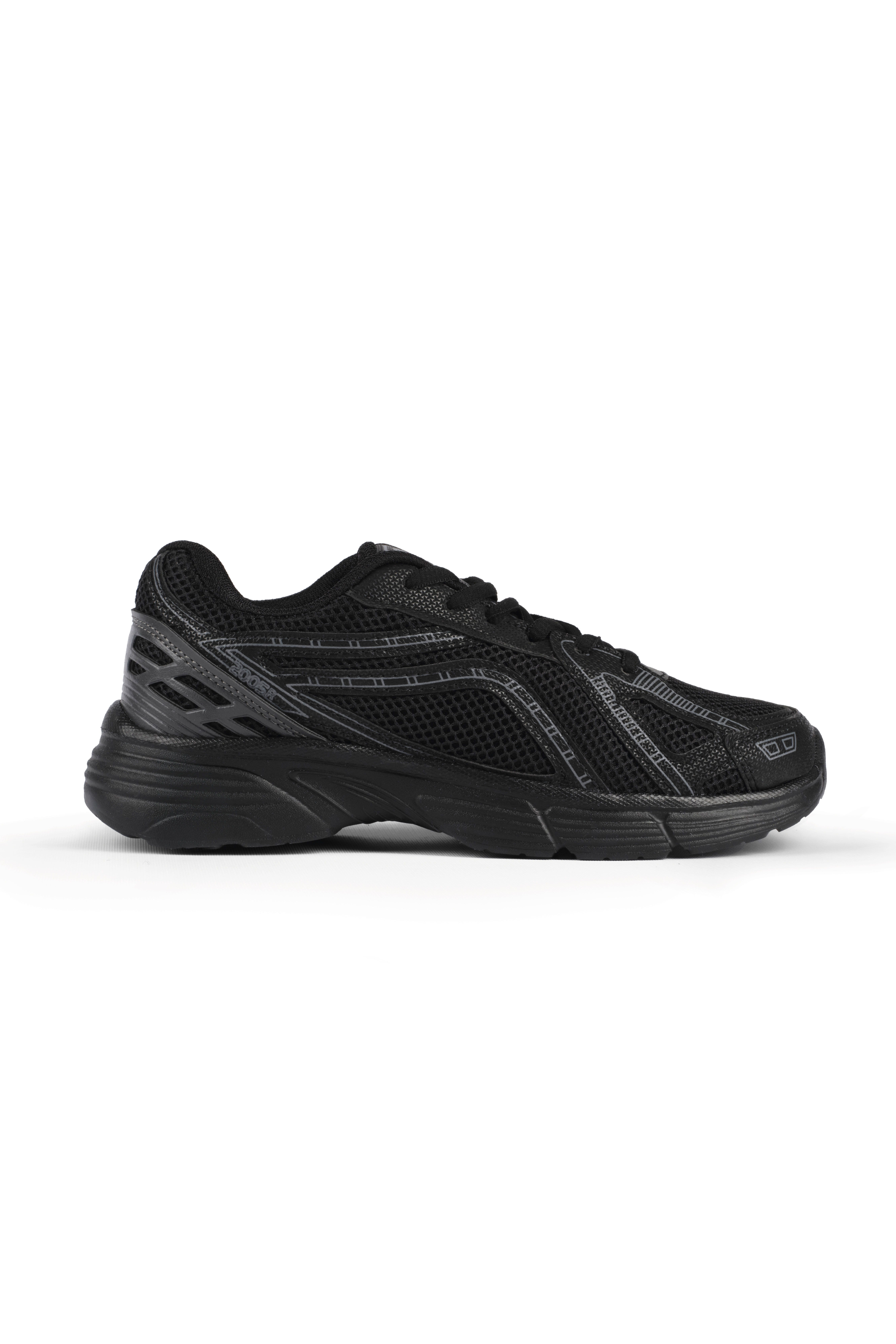 TONNY BLACK Kadın Siyah Siyah Termo Taban Konforlu Bağcıklı Sneaker