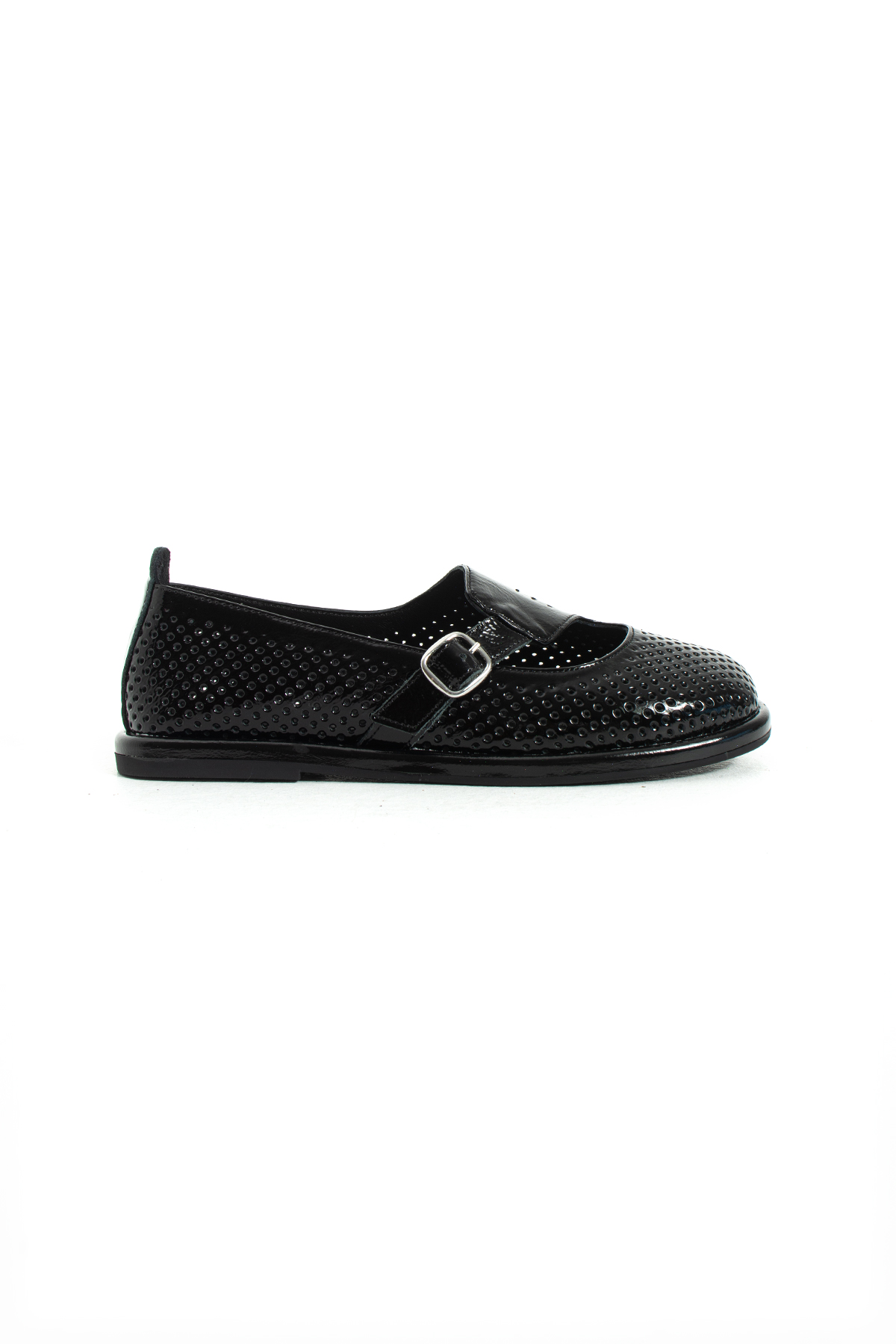 DUXAL SHOES Mandy Kadın Hakiki Deri comfort Taban Tokalı Delikli Babet görsel 5