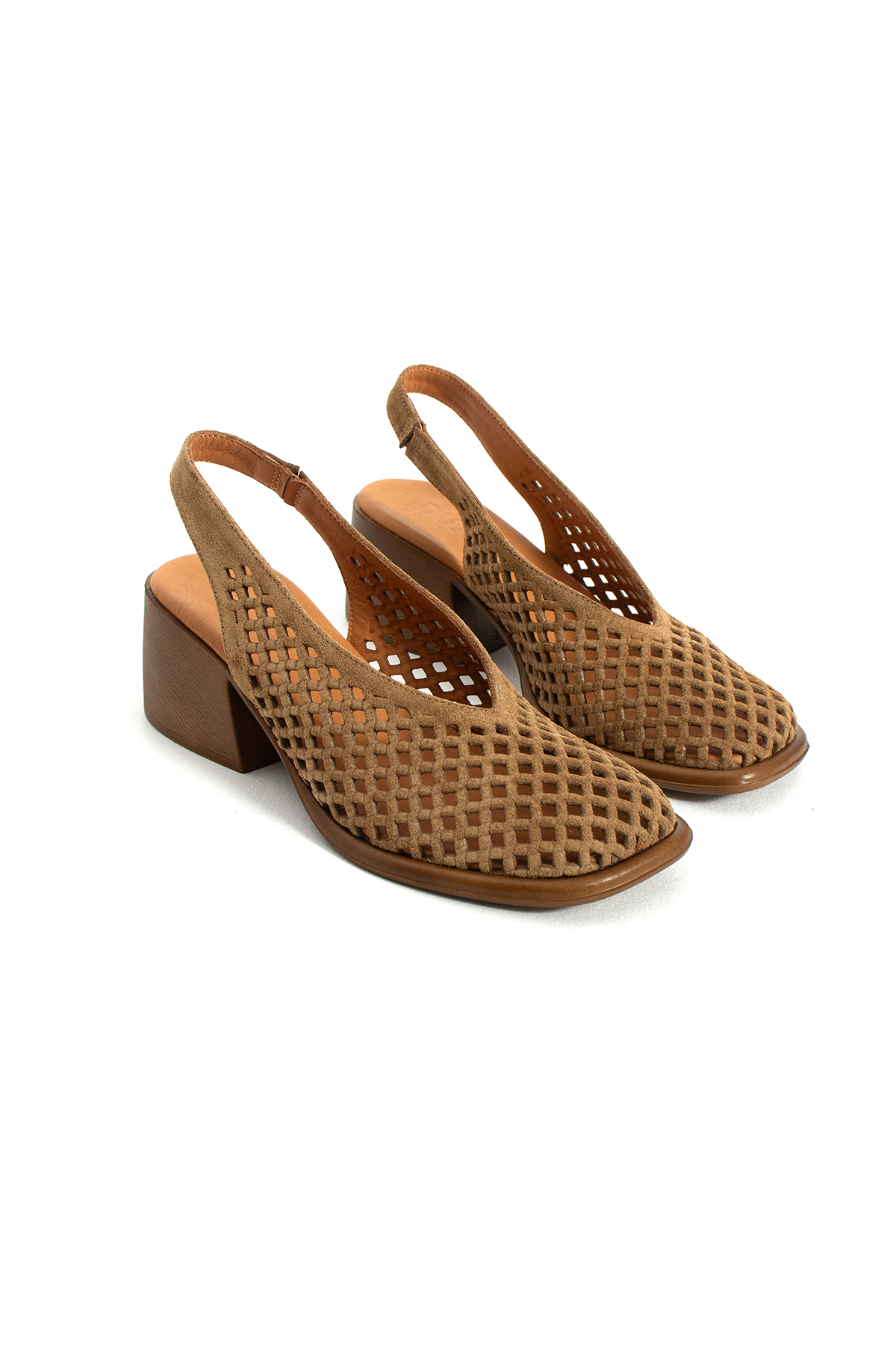 DUXAL SHOES Fallon Hakiki Deri Kalın Topuklu Kadın Ayakkabı Sandalet
