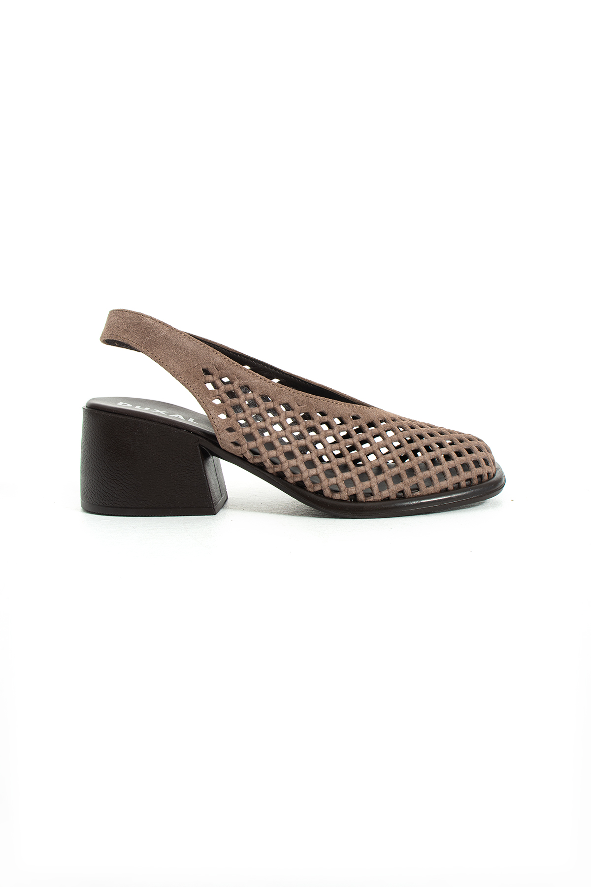 DUXAL SHOES Fallon Hakiki Deri Kalın Topuklu Kadın Ayakkabı Sandalet görsel 2