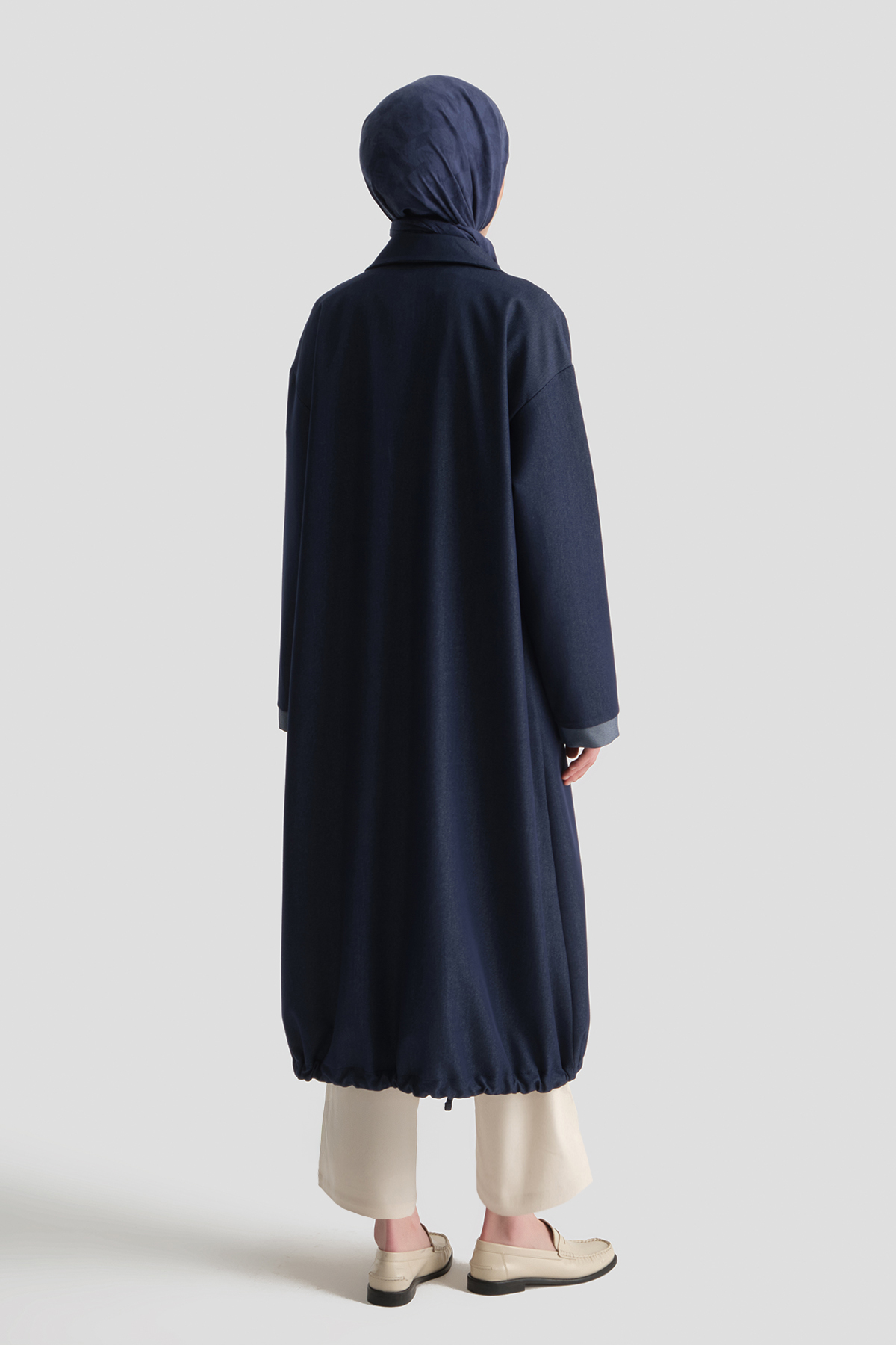 ARMİNE Mixli Denim Kap İndigo görsel 4
