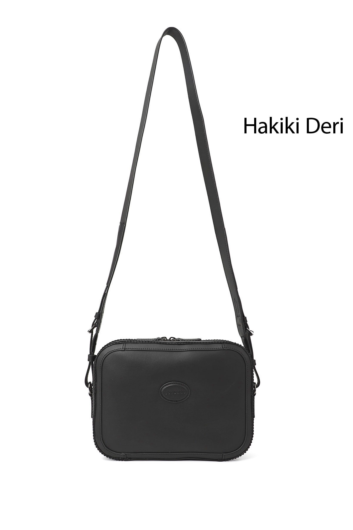 GÖNDERİ(R) Kadın ZÜMRÜT-SİYAH Hakiki Deri Uzun Askılı Omuz Çantası
