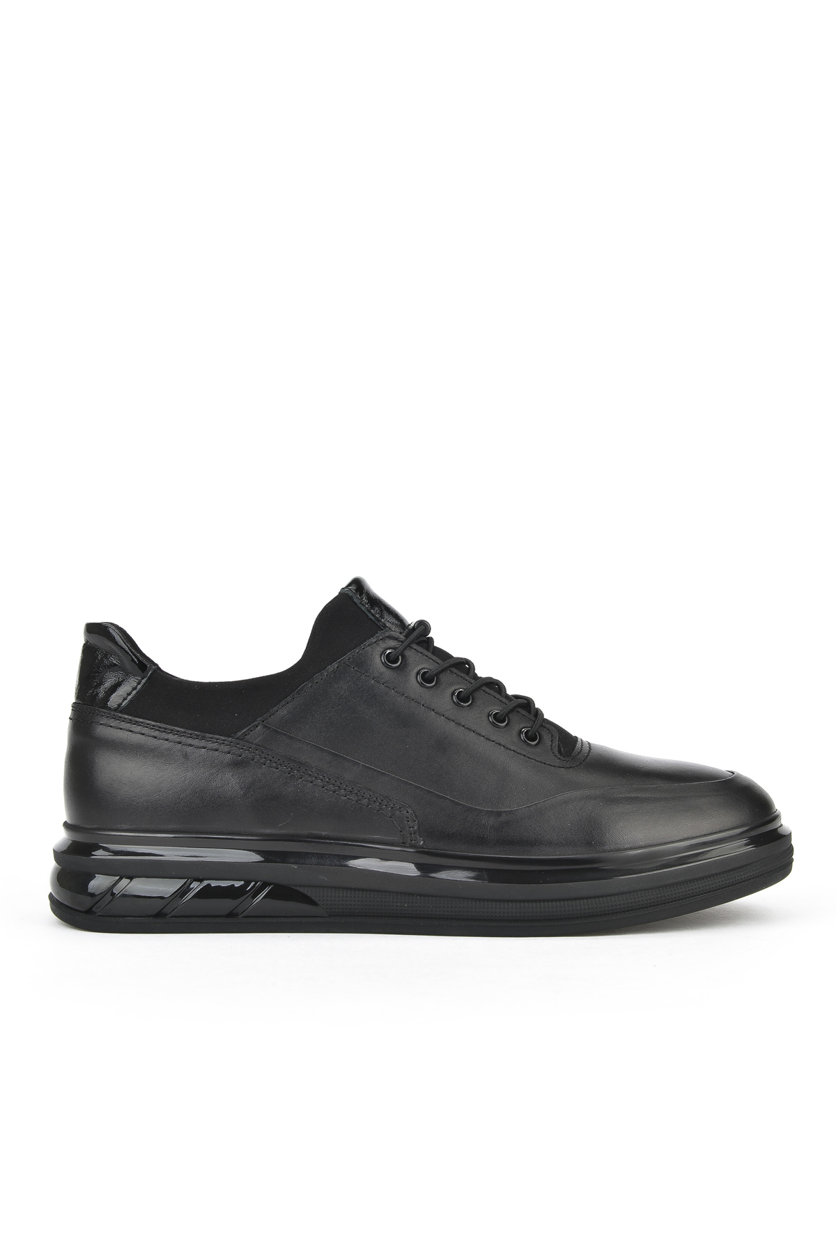 Ziya Ayakkabı Erkek Hakiki Deri Sneaker 153498Z1760 Siyah