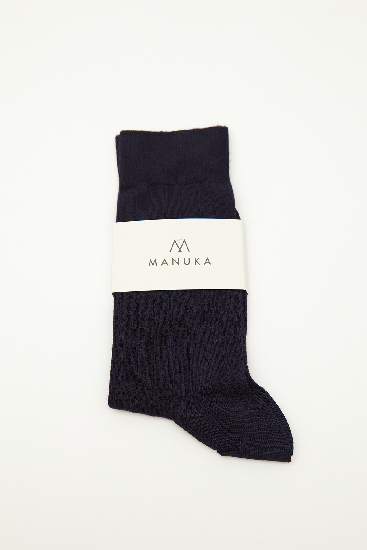 Manuka Klasik Fitilli Çorap Lacivert