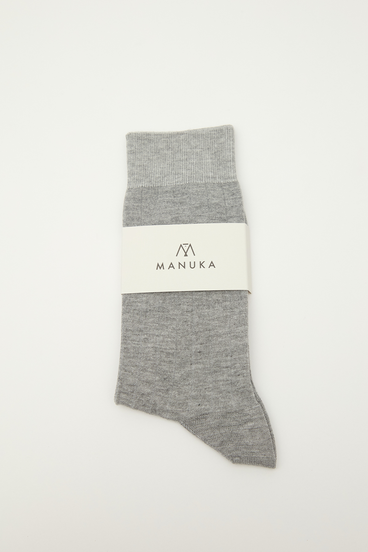 Manuka Klasik Fitilli Çorap Gri görsel 4
