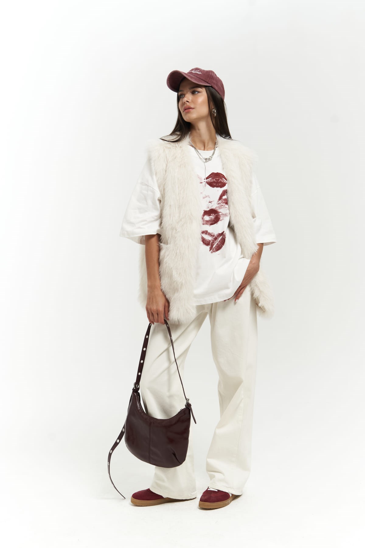 Mai Collection Plush Bej Yelek