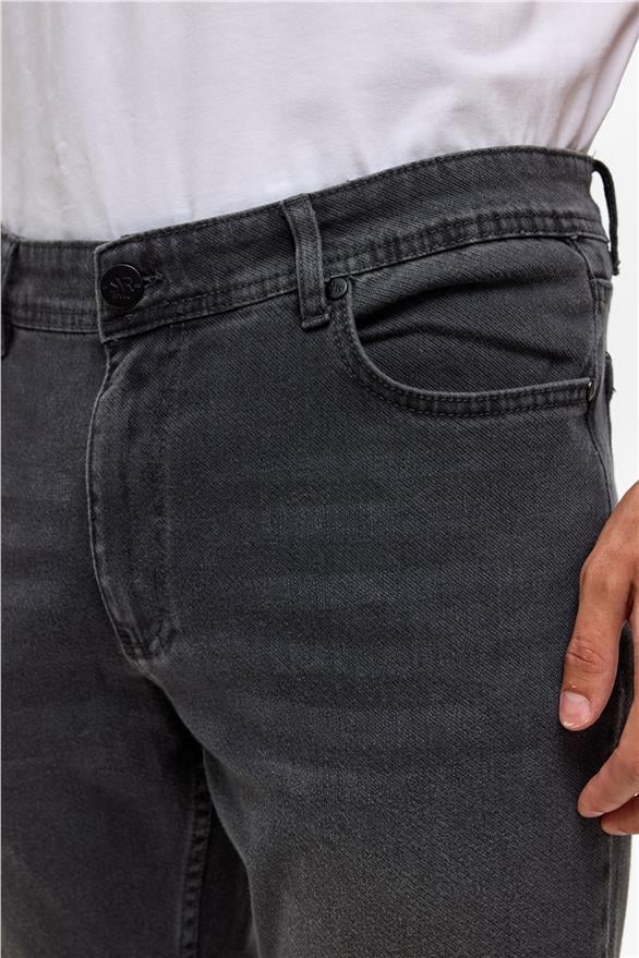 Süvari Gri Slim Denim Jean Pantolon görsel 4
